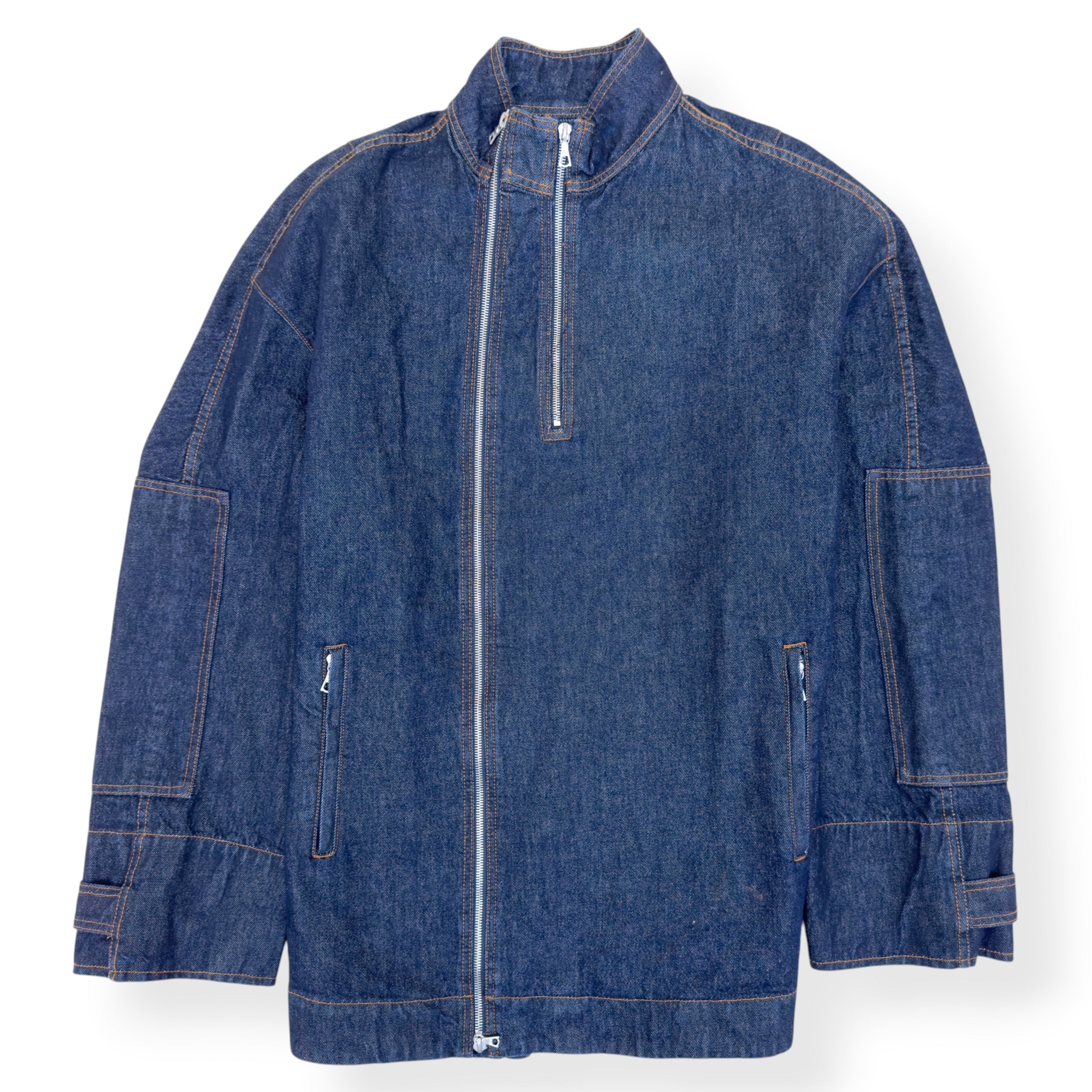 DRIES VAN NOTEN DENIM ZIP JACKET INDIGO XL