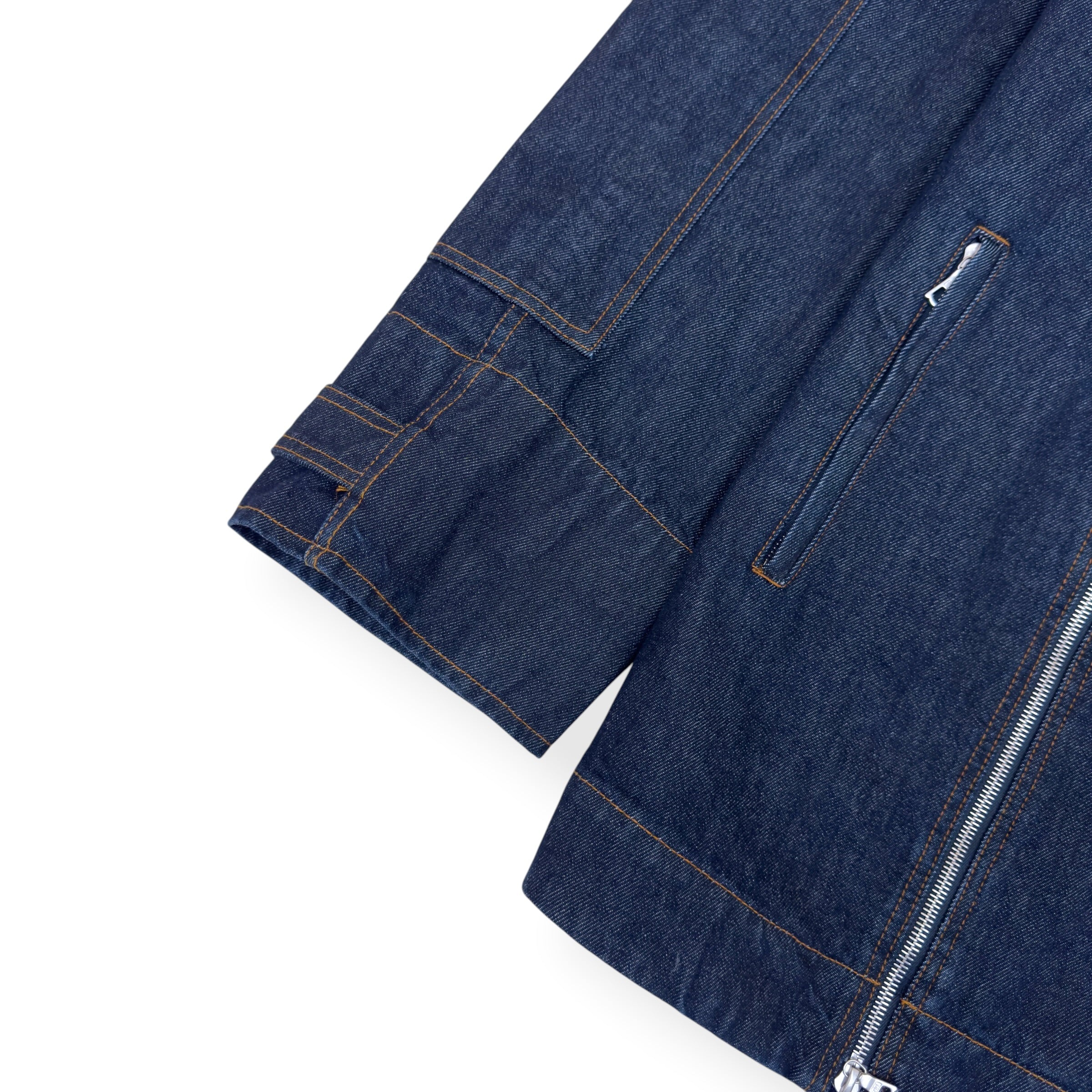 DRIES VAN NOTEN DENIM ZIP JACKET INDIGO XL