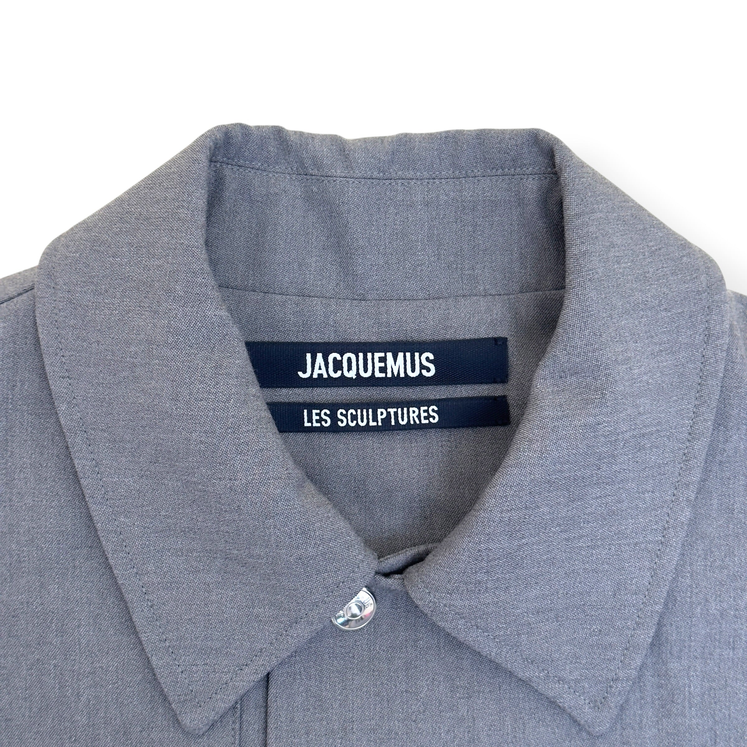 JACQUEMUS LES SCULPTURES CROPPED JACKET GREY 54 / XXL