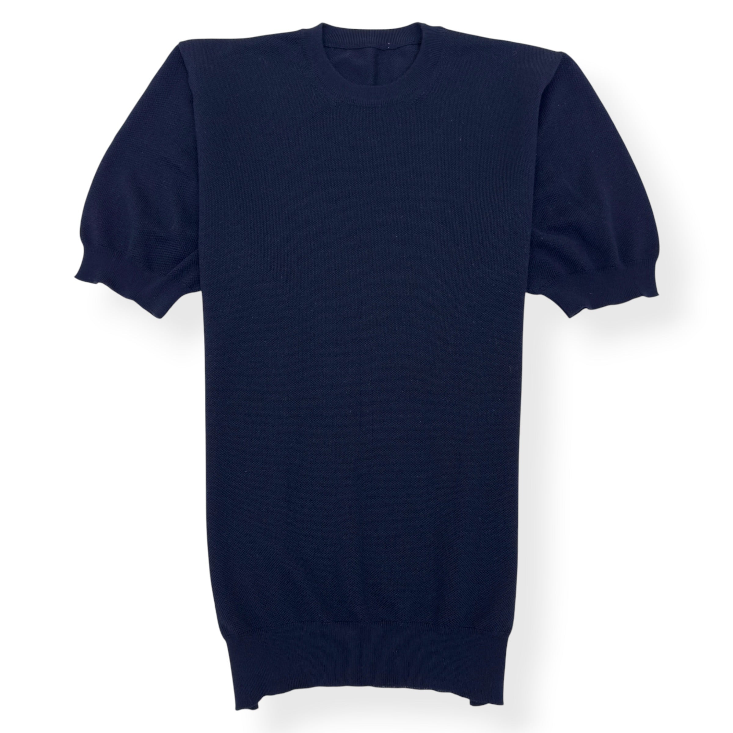 THOM SWEENEY SUPERFINE MERINO WOOL SHORT SLEEVE KNIT T-SHIRT BLACK L