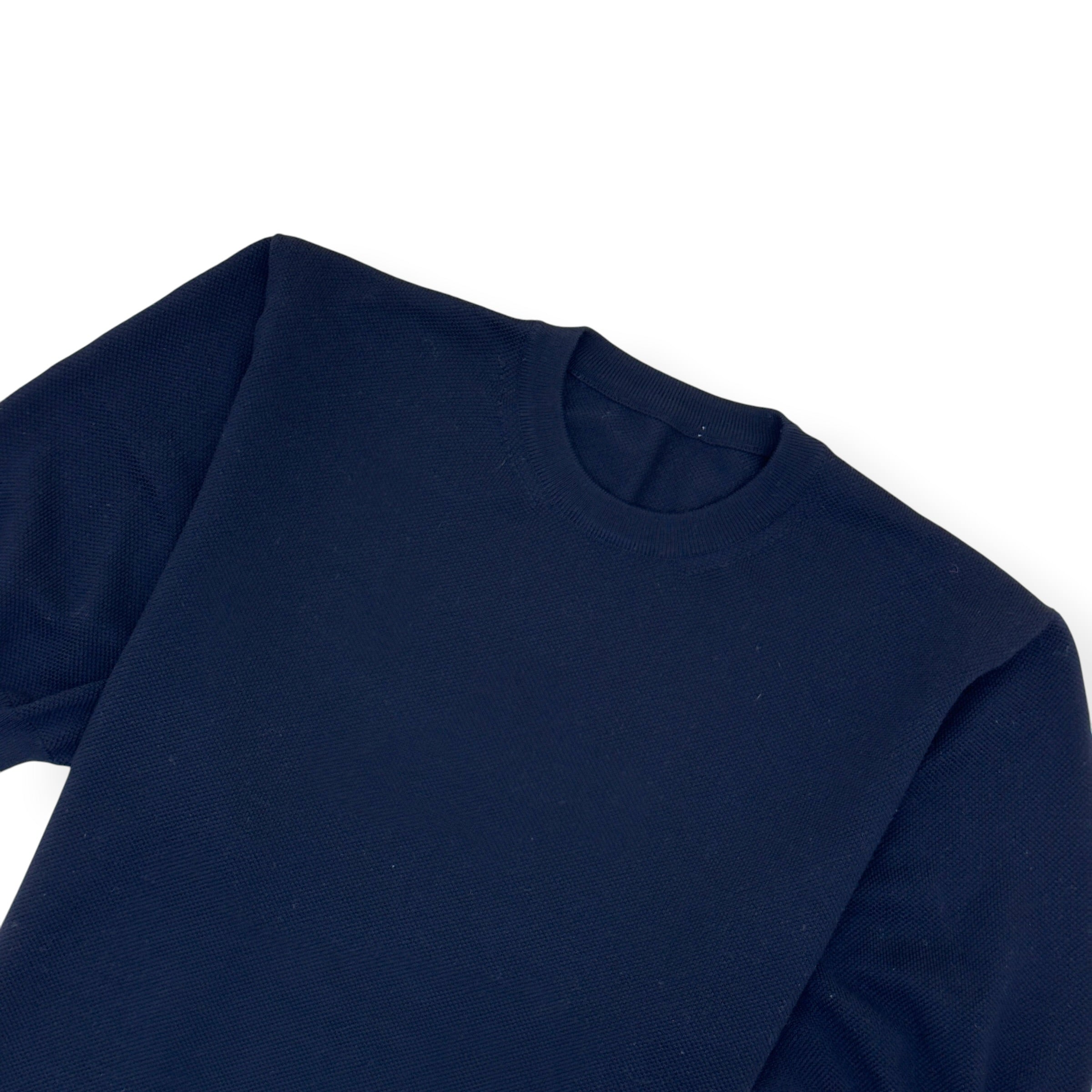 THOM SWEENEY SUPERFINE MERINO WOOL SHORT SLEEVE KNIT T-SHIRT BLACK L