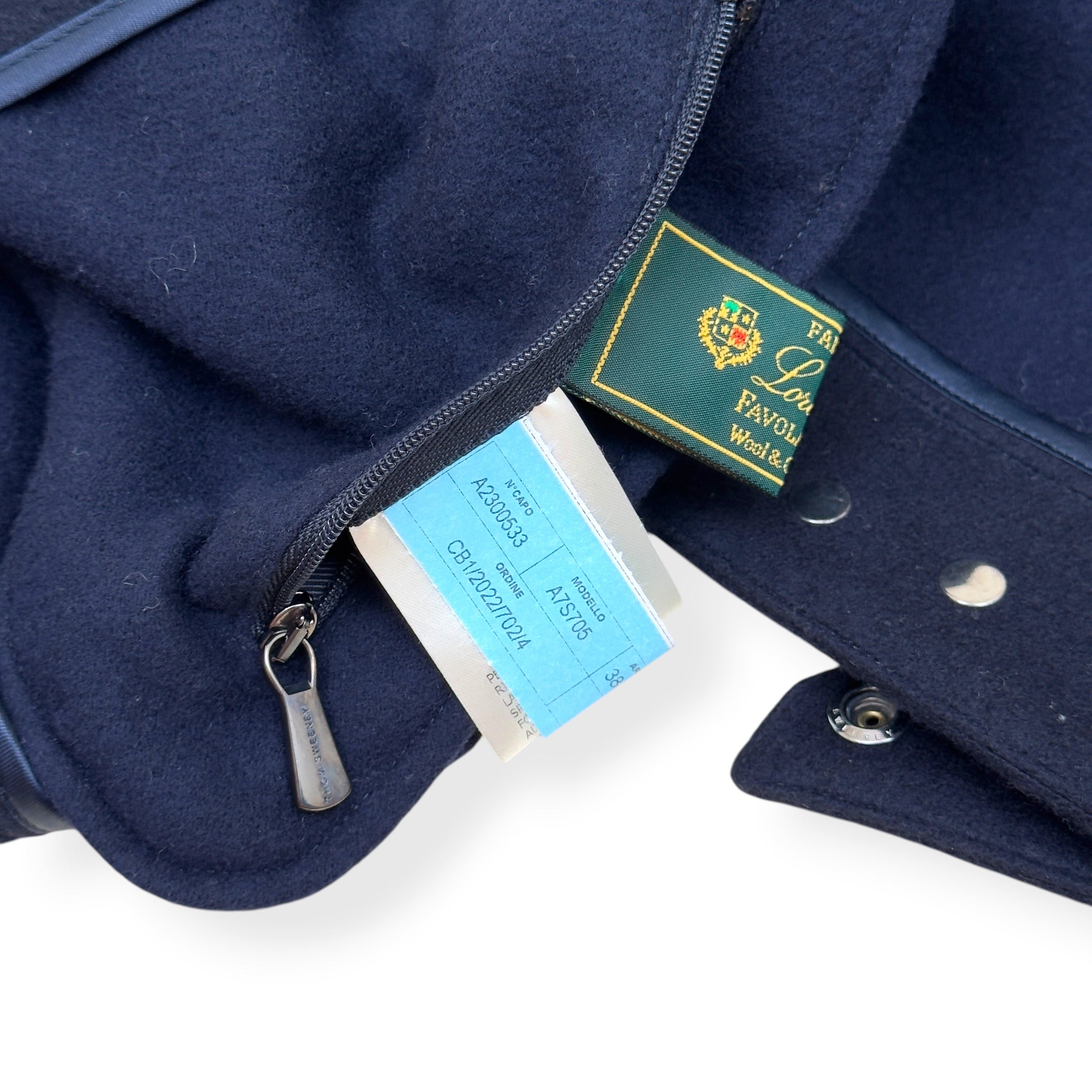 THOM SWEENEY WOOL / CASHMERE JACKET NAVY 50 / M