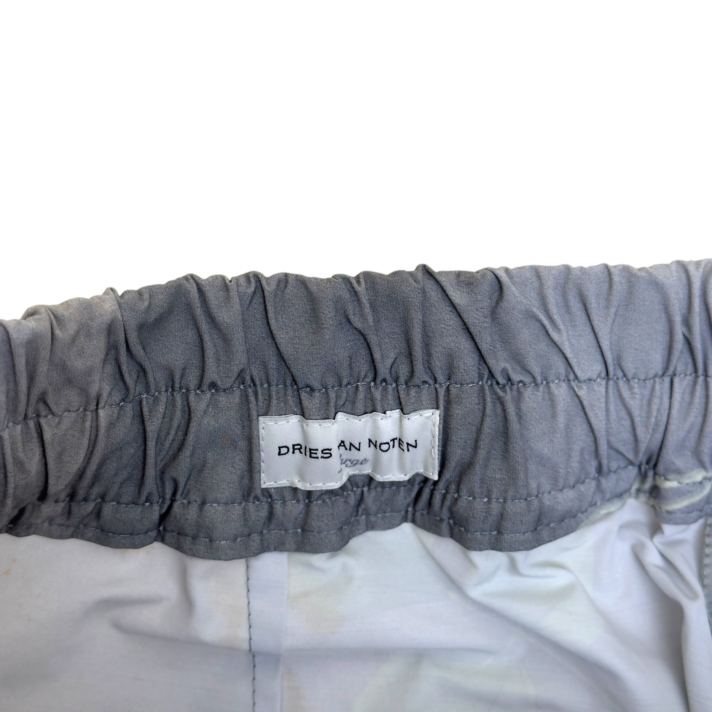DRIES VAN NOTEN BOTANICAL PRINT CARGO TROUSERS MULTI L