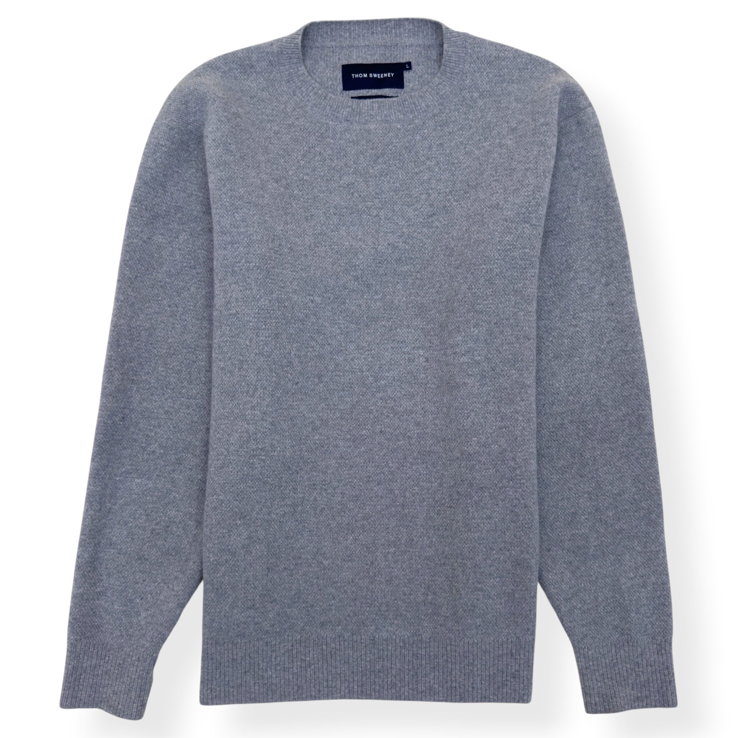 THOM SWEENEY WOOL CREWNECK SWEATER GREY L