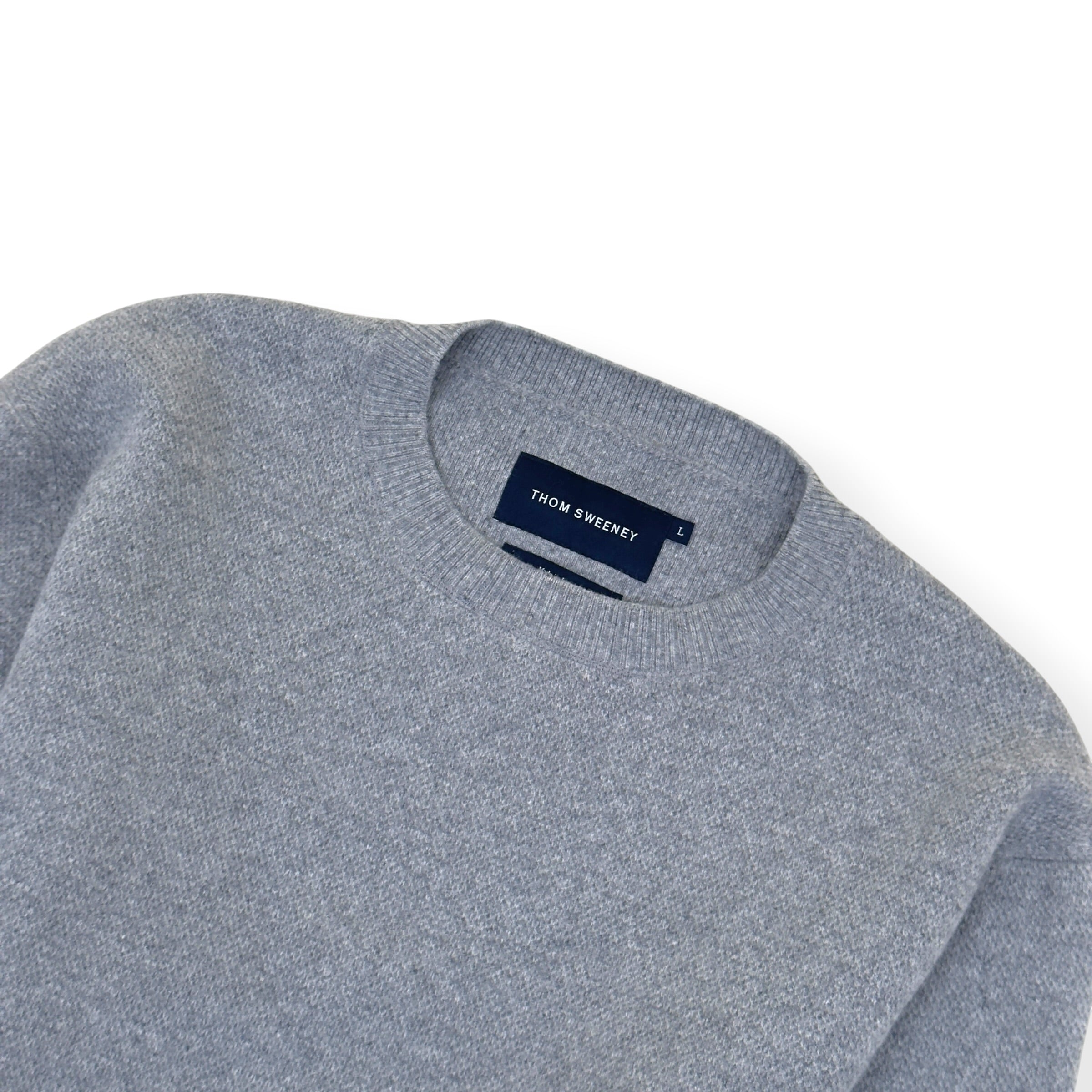 THOM SWEENEY WOOL CREWNECK SWEATER GREY L
