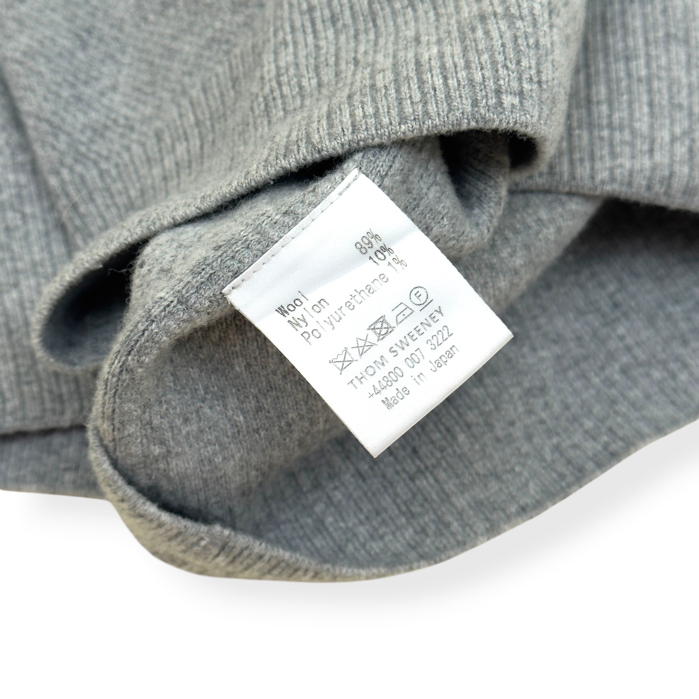 THOM SWEENEY WOOL CREWNECK SWEATER GREY L