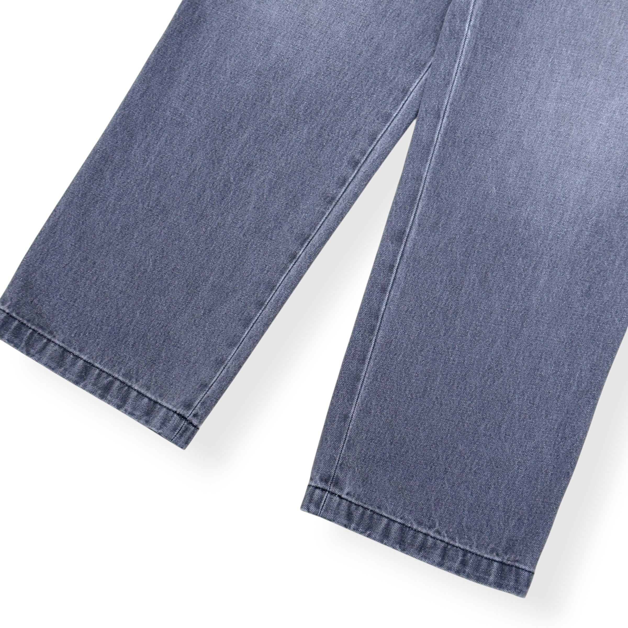 PRADA TRIANGLE LOGO WIDE LEG JEANS GREY 48 / M
