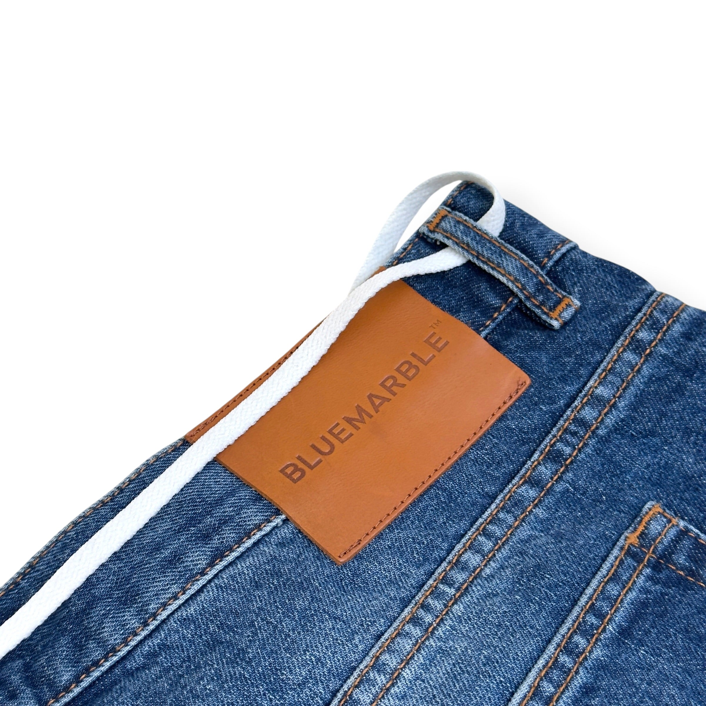 BLUEMARBLE FLORAL EMBROIDERED WIDE LEG JEANS BLUE 34 / M