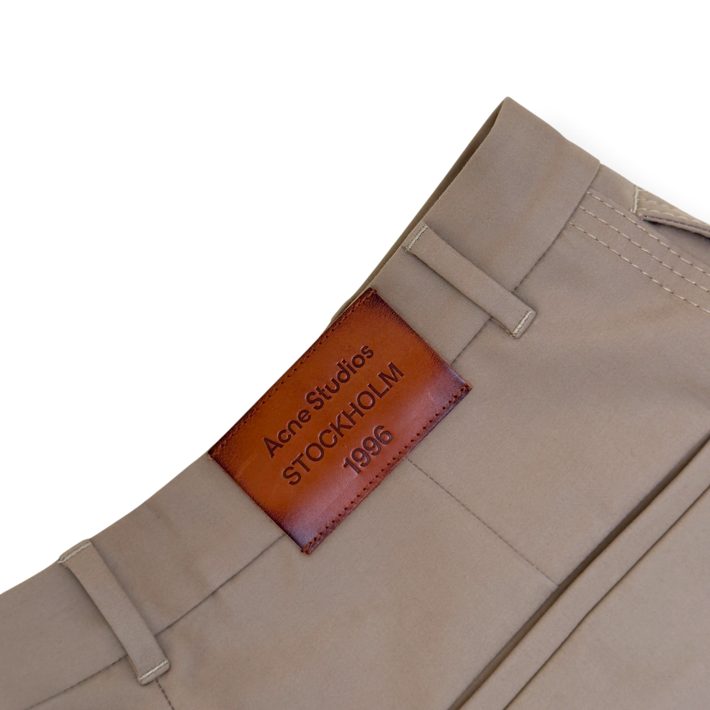ACNE STUDIOS WIDE LEG TROUSERS BEIGE 50 / L