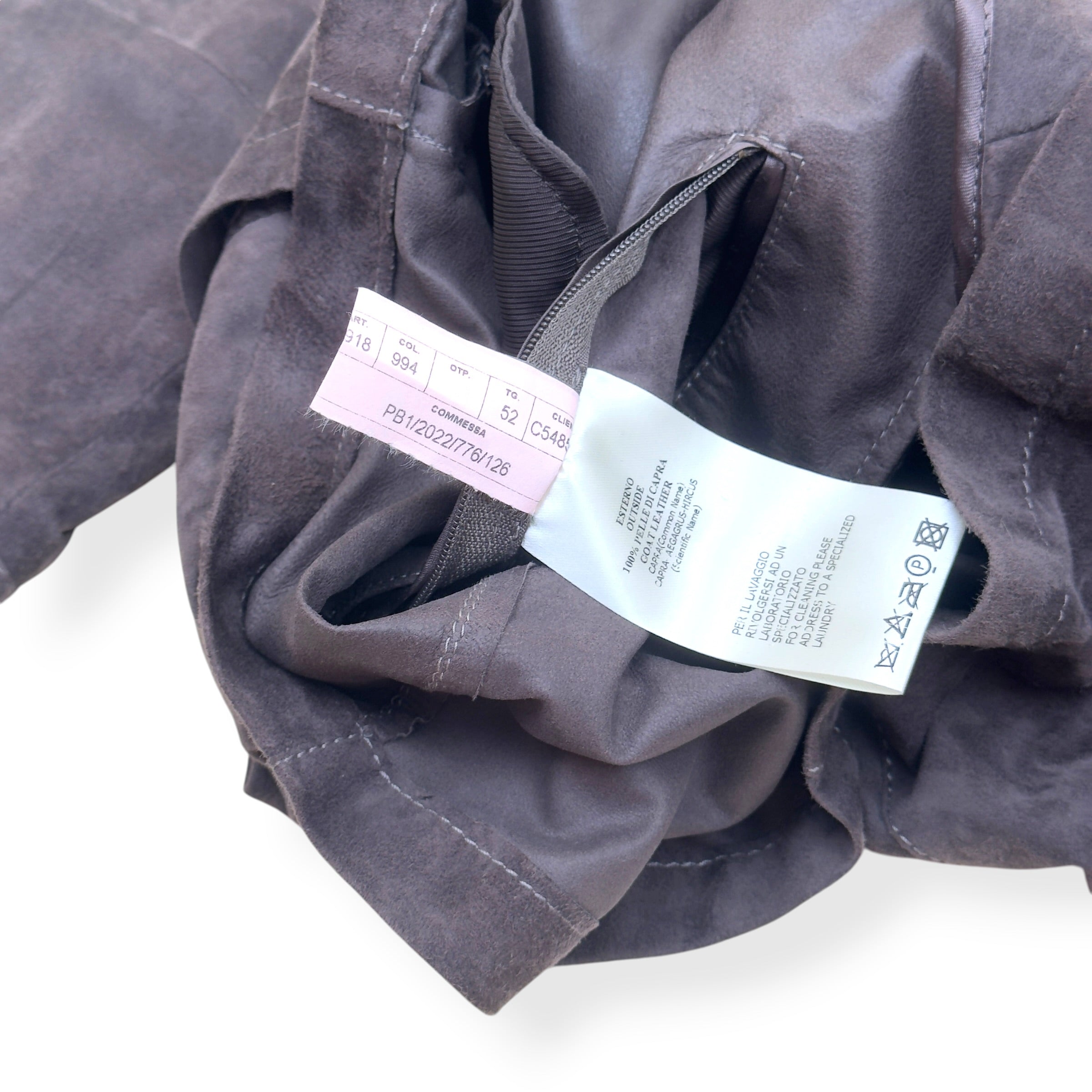 THOM SWEENEY SUEDE FIELD JACKET BROWN 52 / L