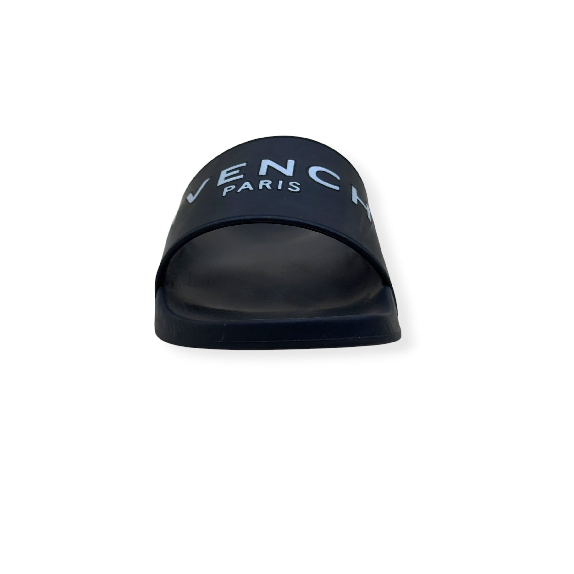 GIVENCHY PARIS LOGO RUBBER SLIDE BLACK 37 / UK4