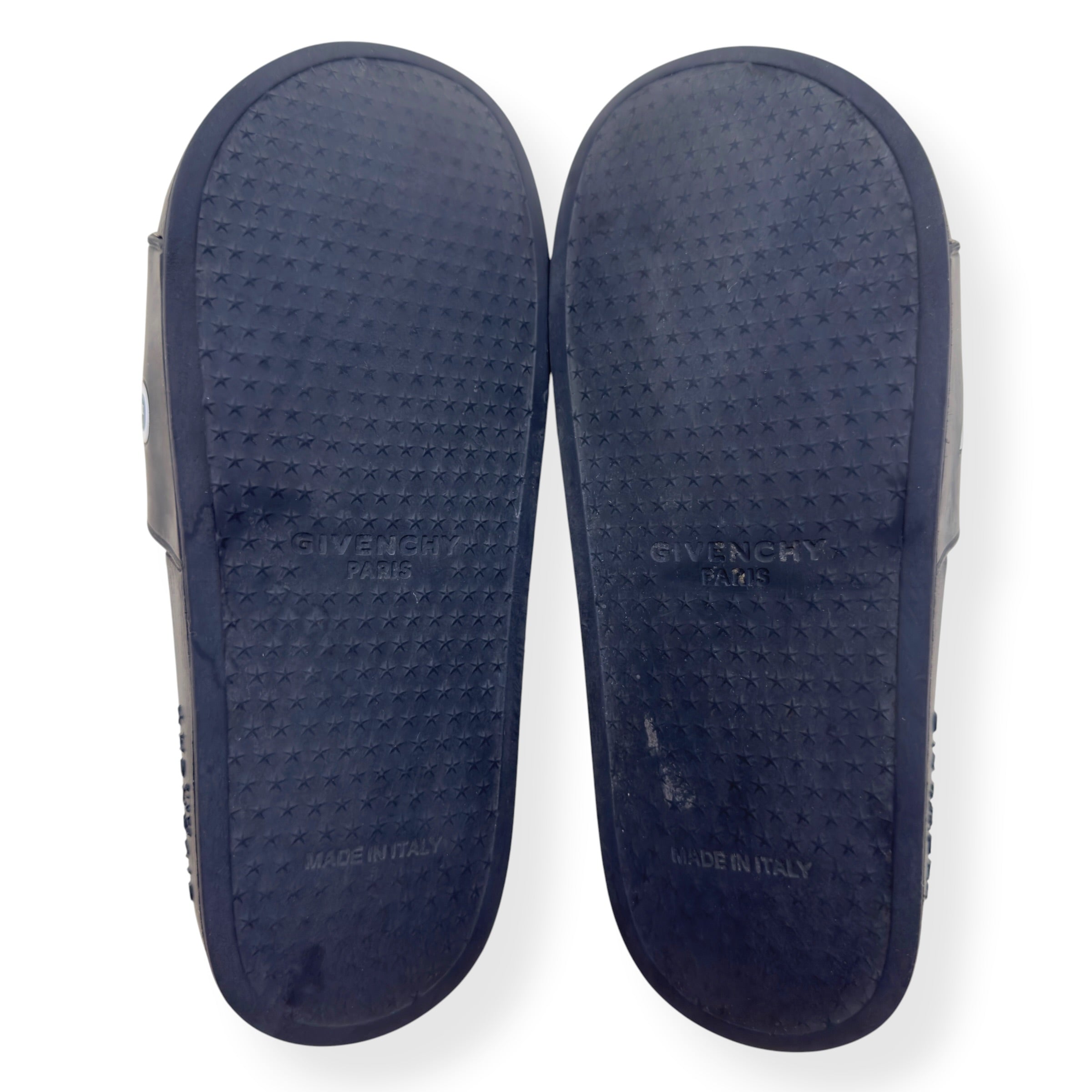 GIVENCHY PARIS LOGO RUBBER SLIDE BLACK 37 / UK4