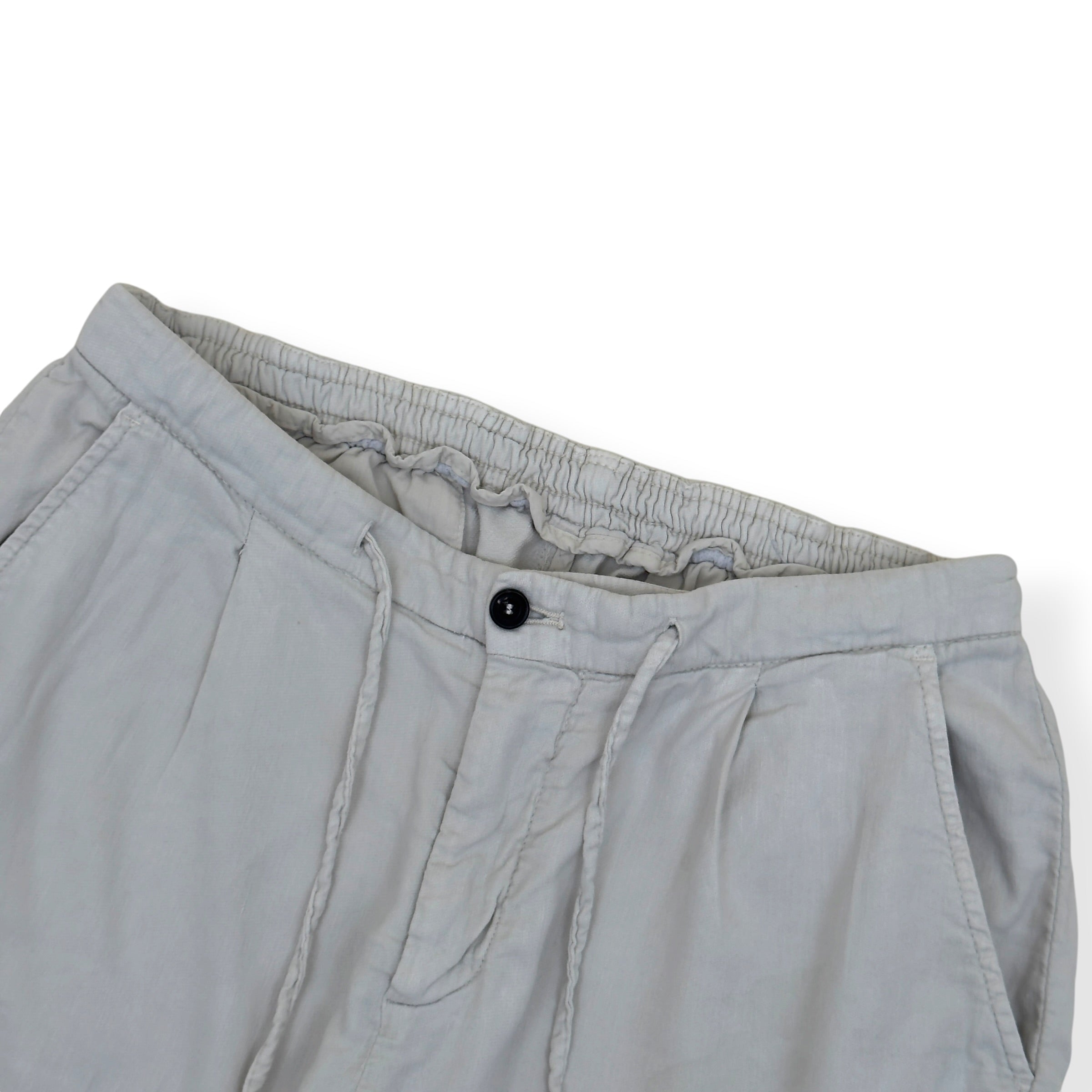 THOM SWEENEY COTTON / LINEN SHORTS CREAM 48 / S