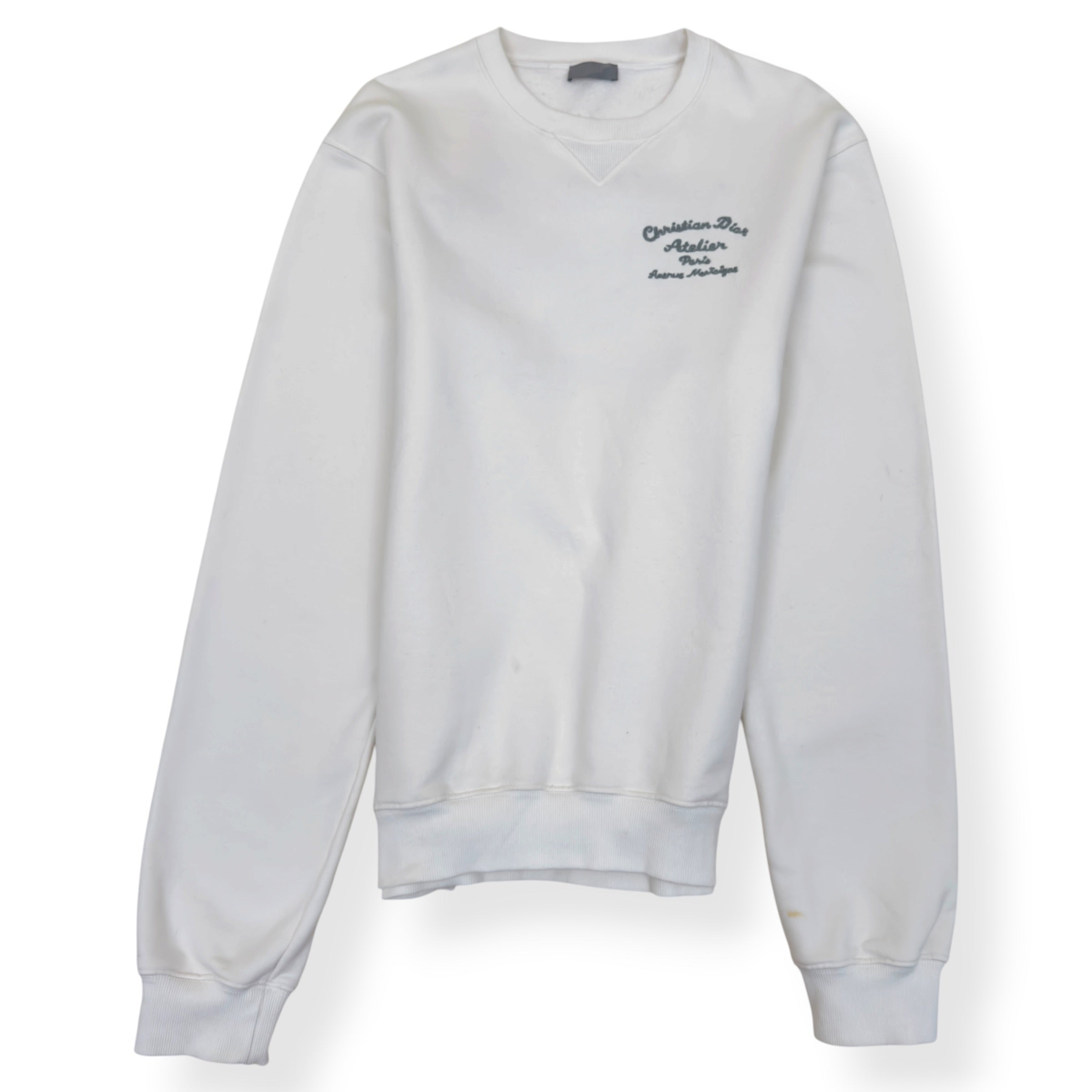 DIOR CHRISTIAN DIOR ATELIER AVENUE MONTAIGNE SWEATSHIRT WHITE XL