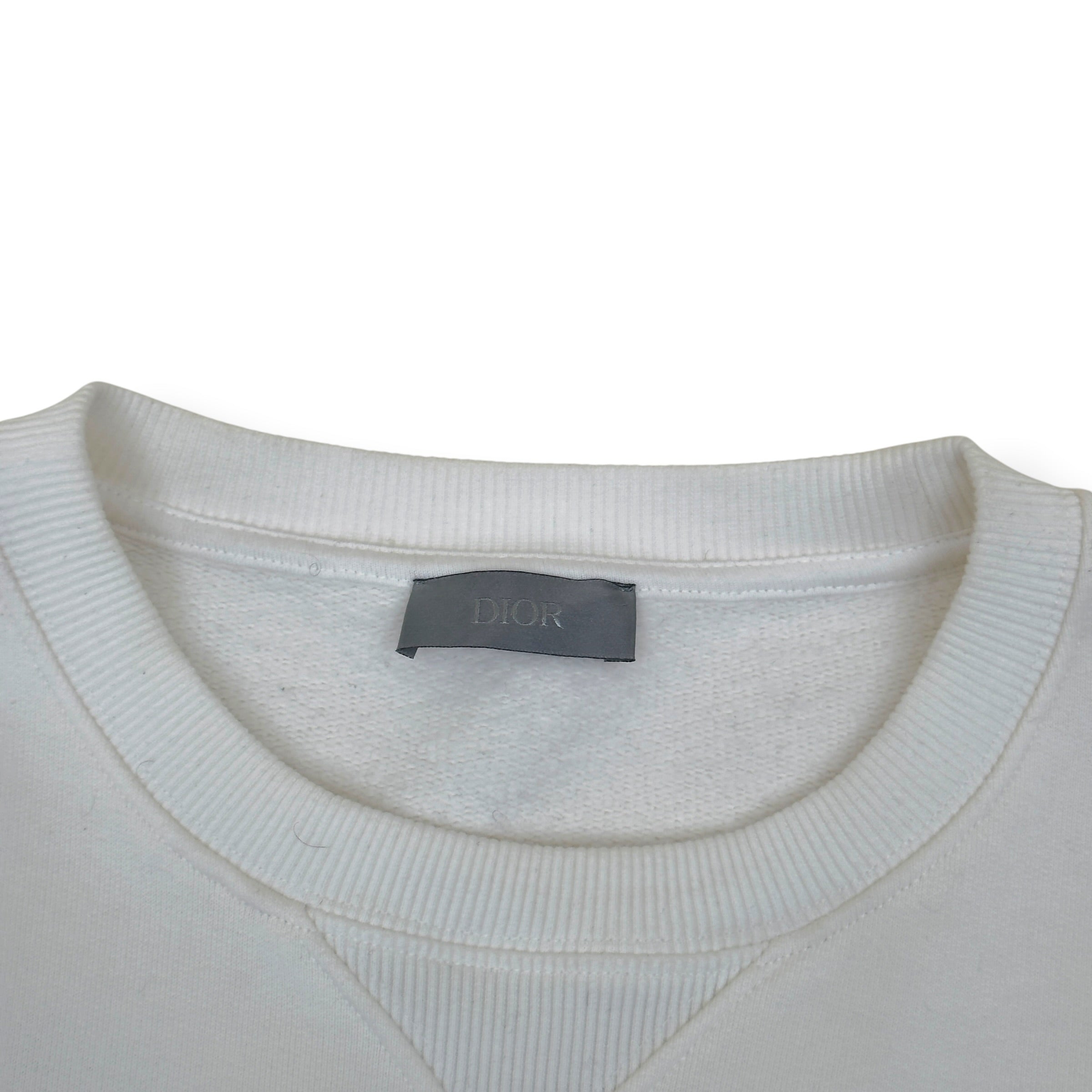 DIOR CHRISTIAN DIOR ATELIER AVENUE MONTAIGNE SWEATSHIRT WHITE XL