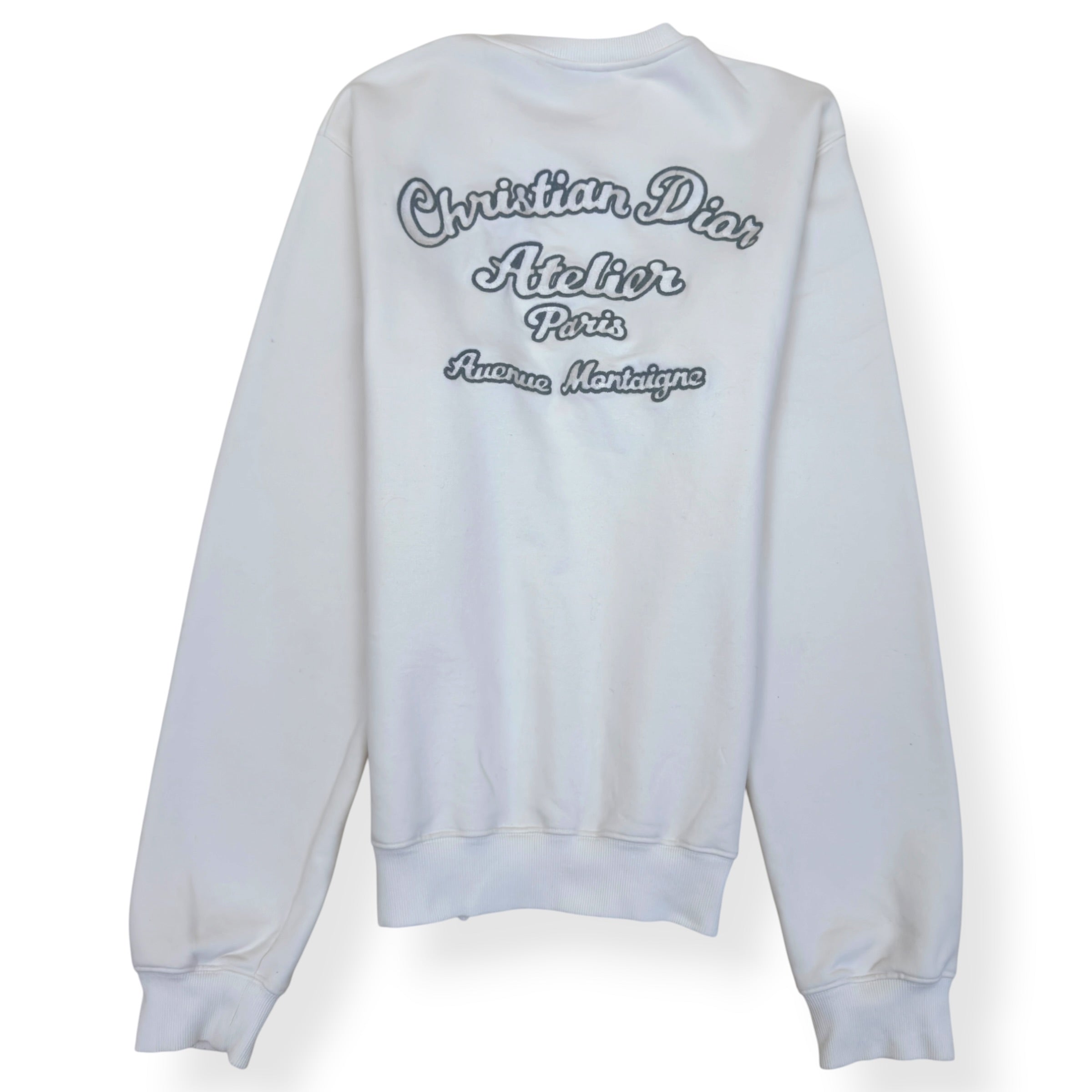 DIOR CHRISTIAN DIOR ATELIER AVENUE MONTAIGNE SWEATSHIRT WHITE XL