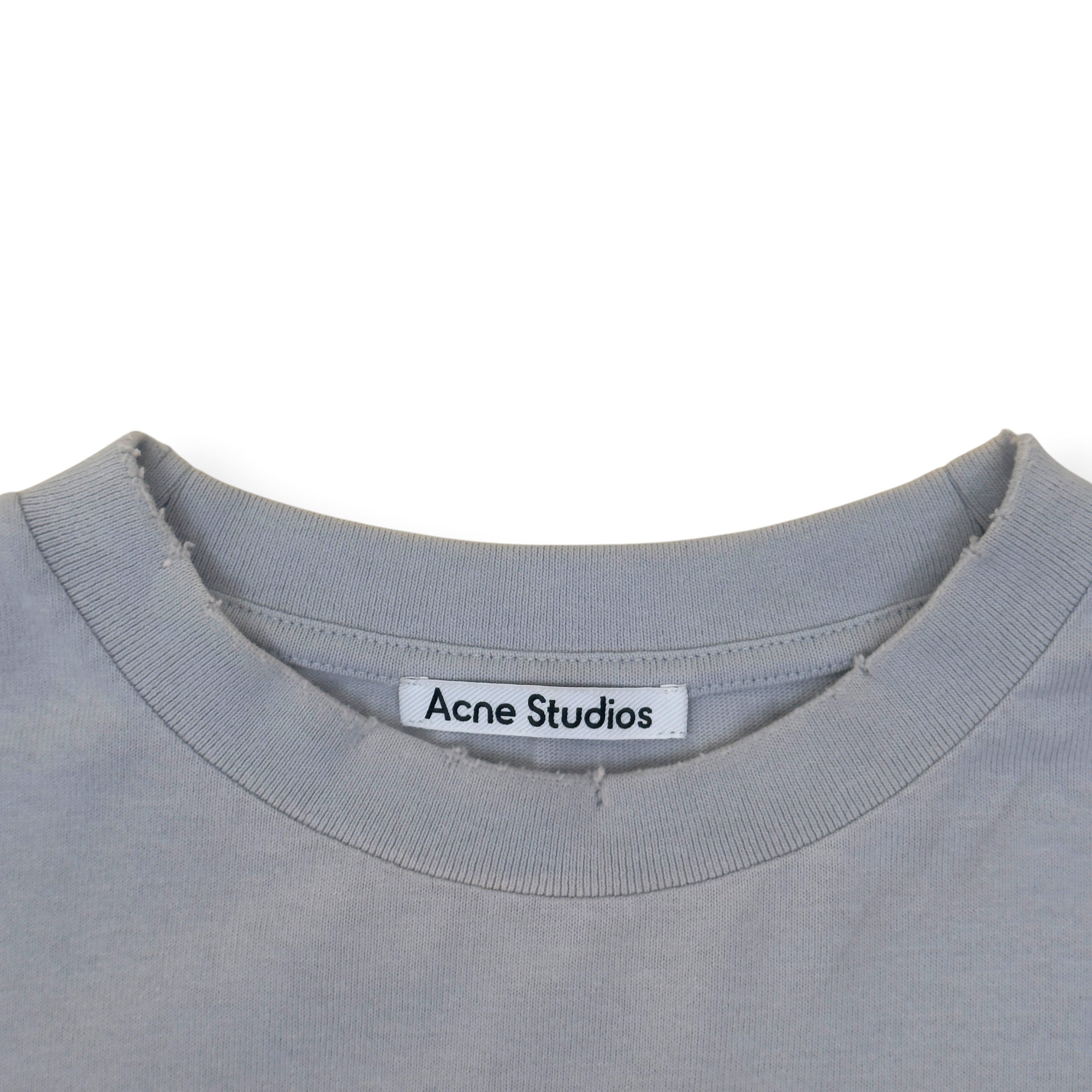 ACNE STUDIOS 1996 LOGO LONG SLEEVE T-SHIRT GREY XL