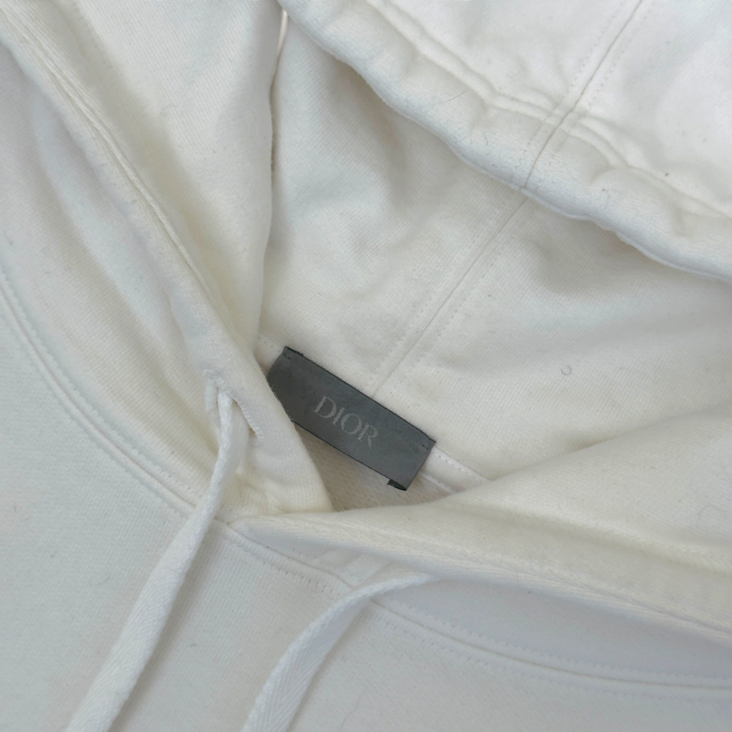 DIOR CHRISTIAN DIOR 1947 AVE MONTAIGNE HOODIE WHITE XL