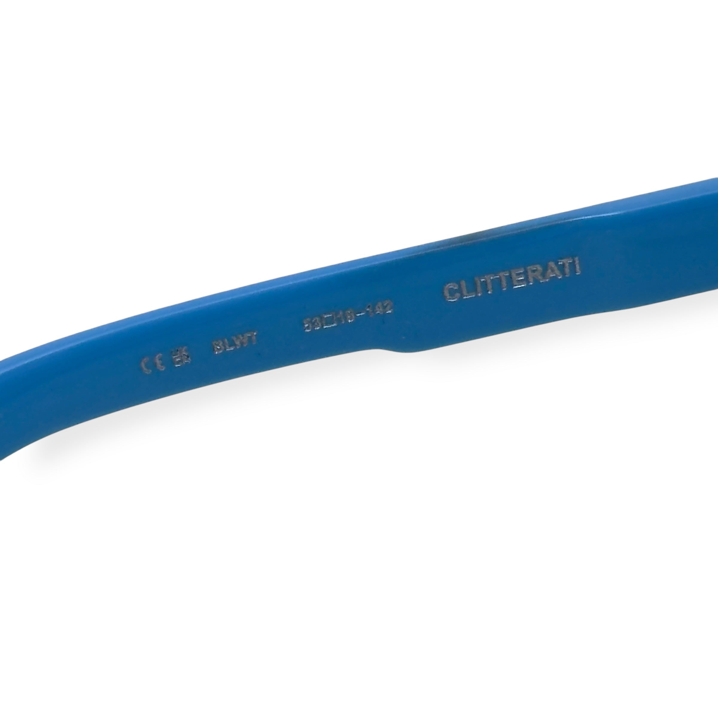 CHROME HEARTS CLITTERATI LIMITED EDITION SUNGLASSES BLUE