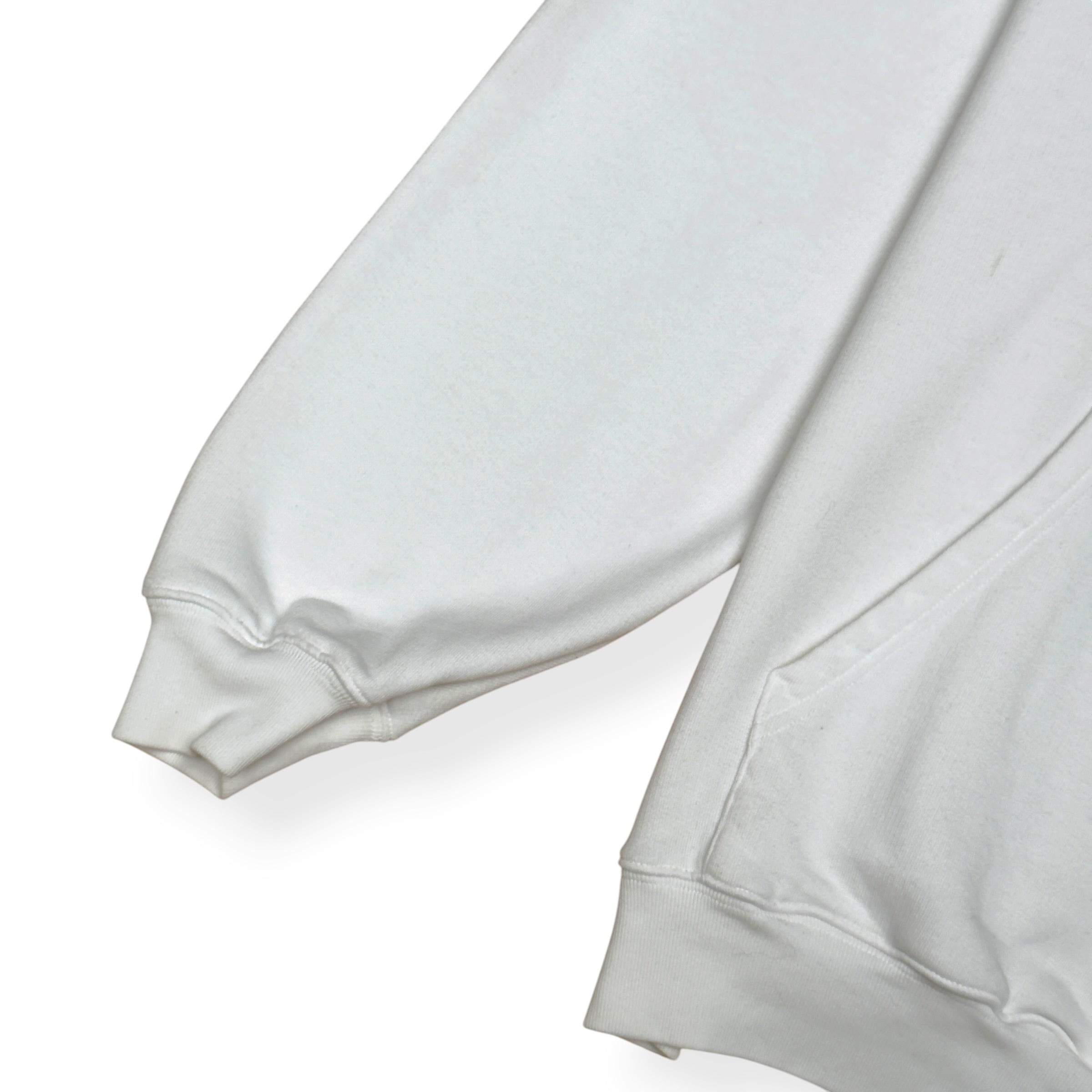 BALENCIAGA OVERSIZED BB LOGO HOODIE WHITE XS