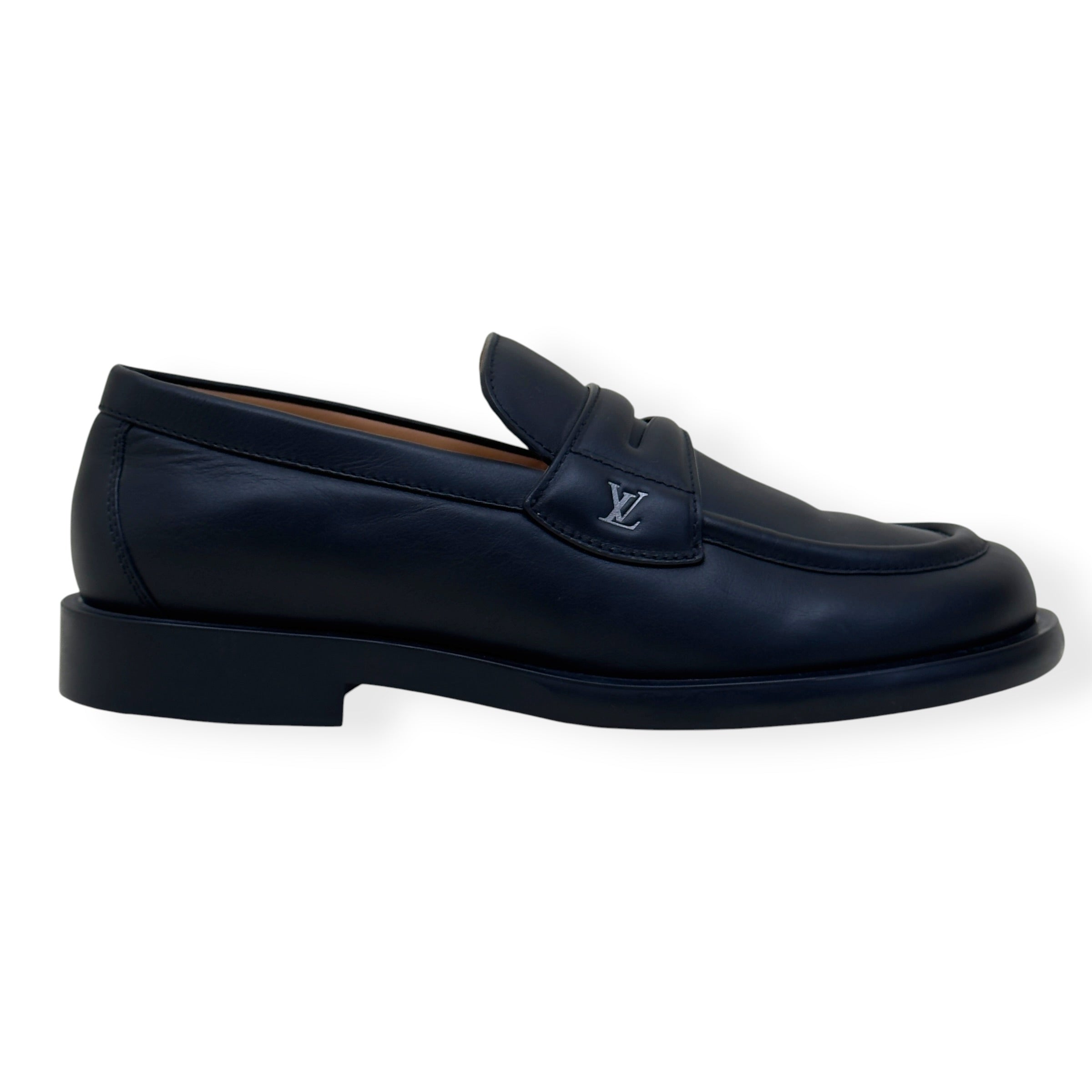 LOUIS VUITTON DANDY LEATHER LOAFER BLACK UK10