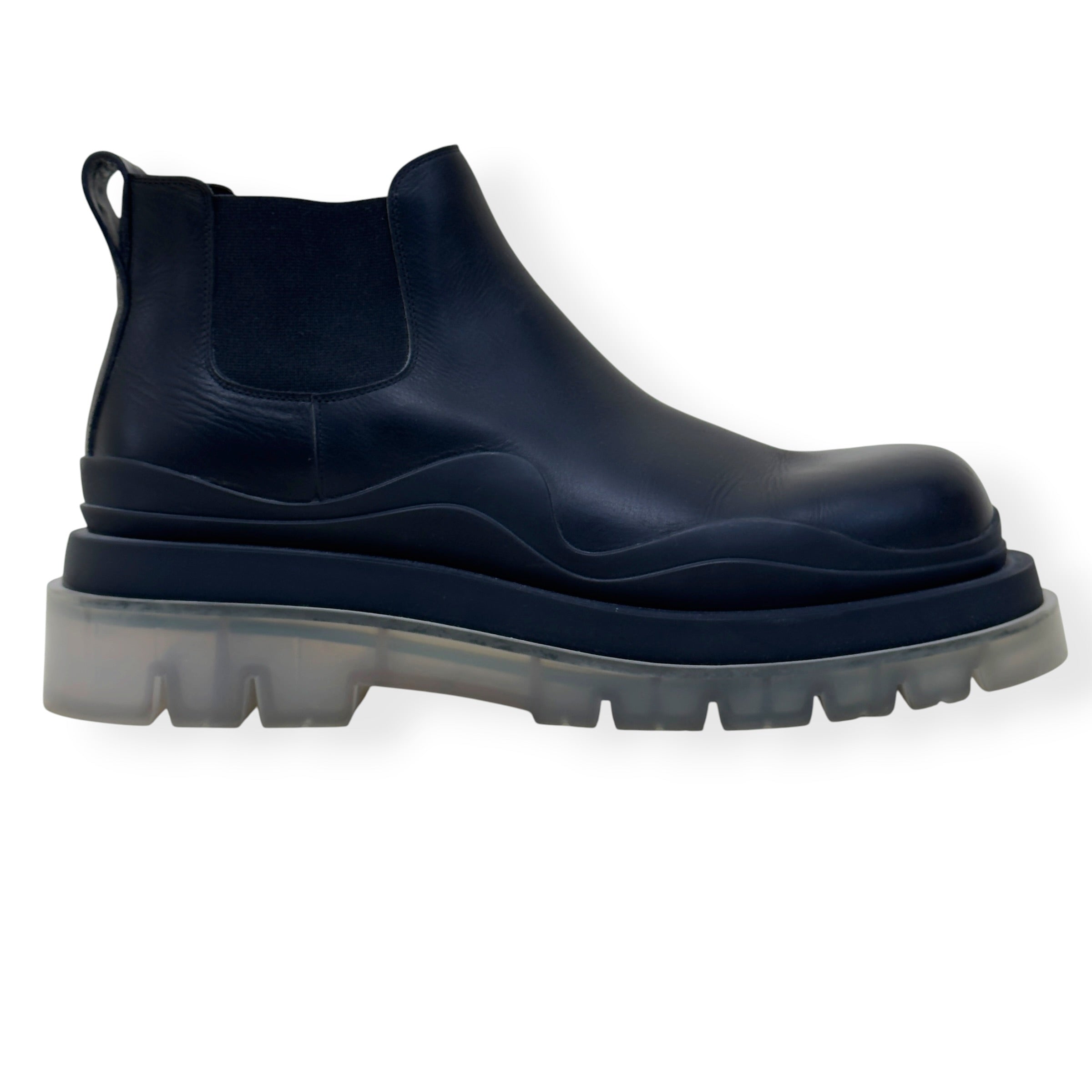 BOTTEGA VENETA TIRE CHELSEA BOOT BLACK 44 / UK10