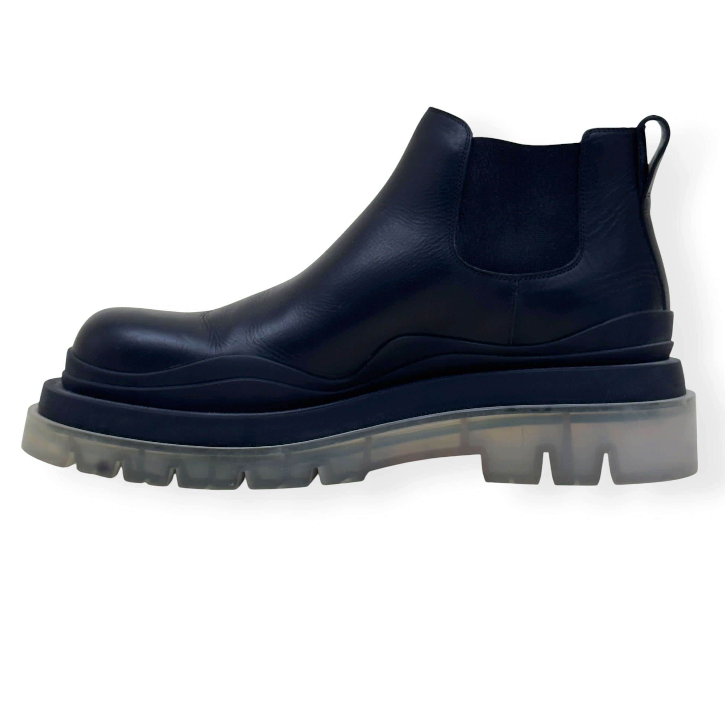 BOTTEGA VENETA TIRE CHELSEA BOOT BLACK 44 / UK10