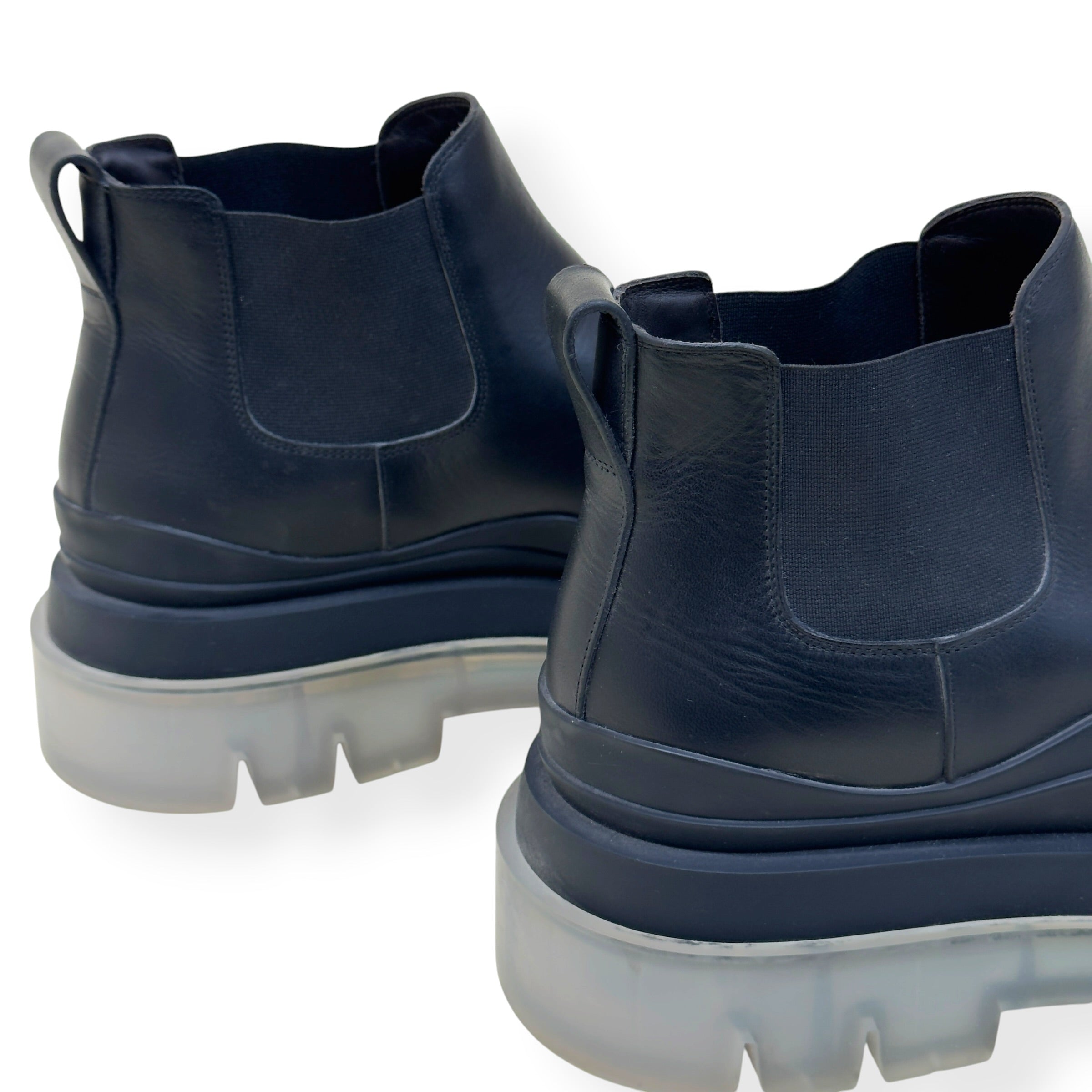 BOTTEGA VENETA TIRE CHELSEA BOOT BLACK 44 / UK10