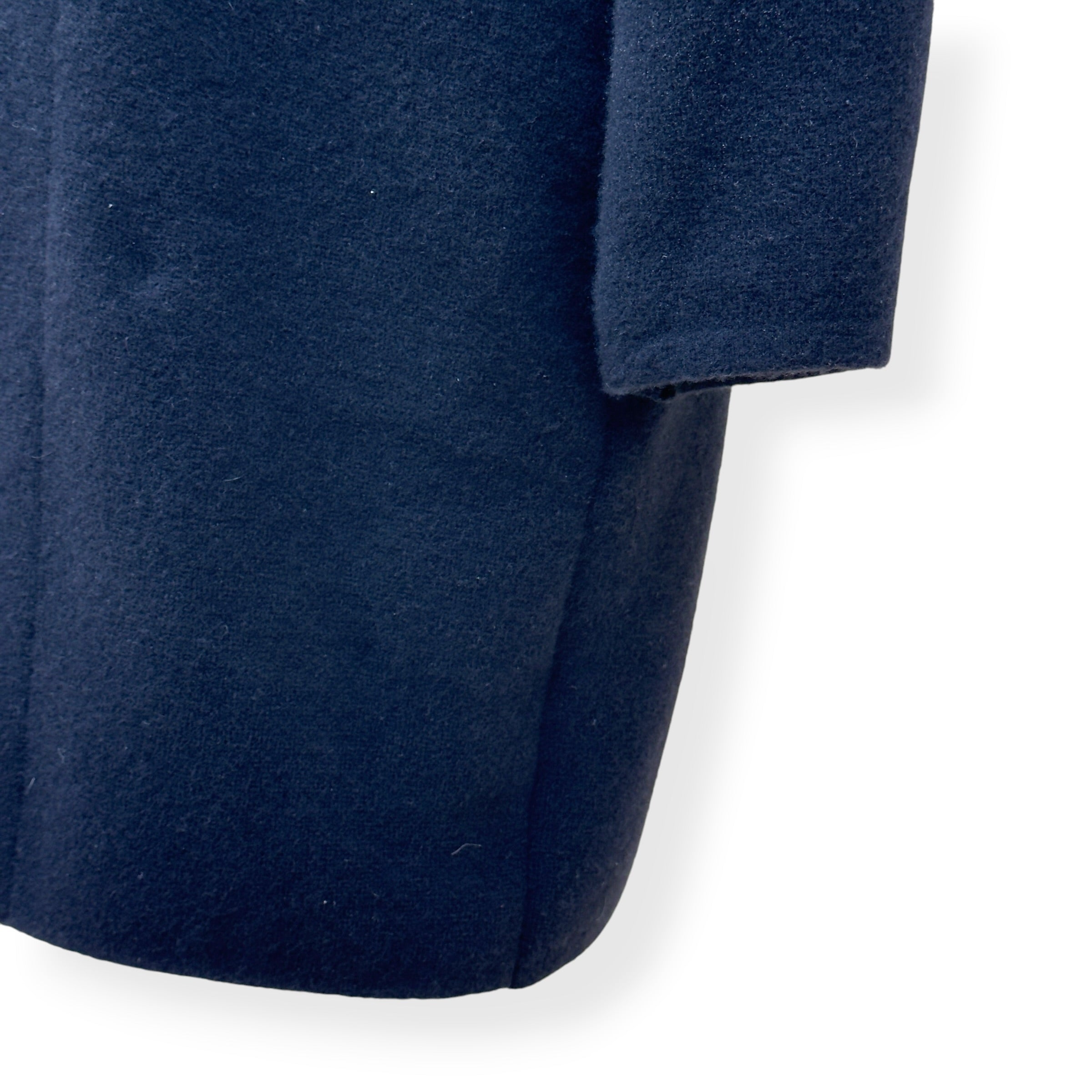 FALKE WOOL ZIP HOODED COAT BLACK SIZE 50 / L