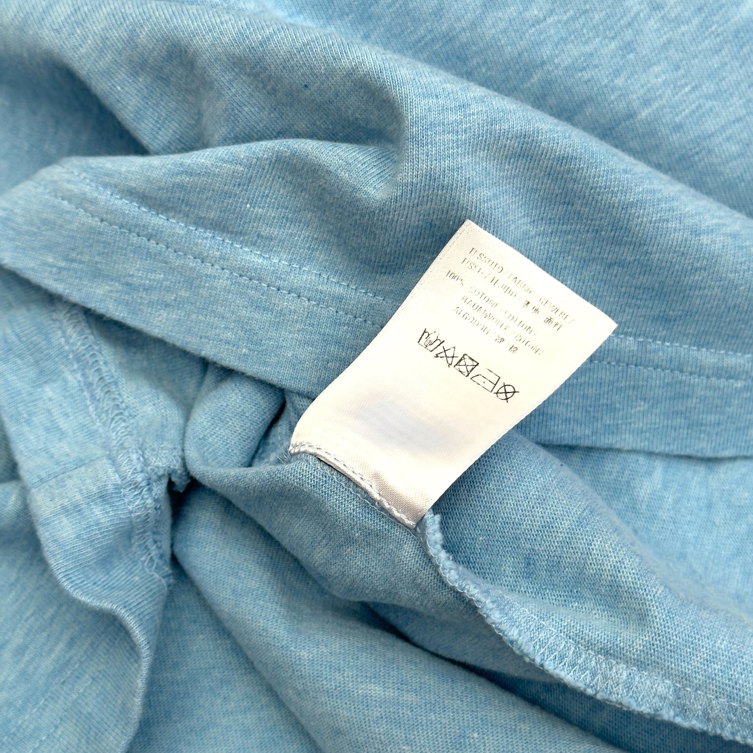 BALENCIAGA BB LOGO T-SHIRT LIGHT BLUE XL