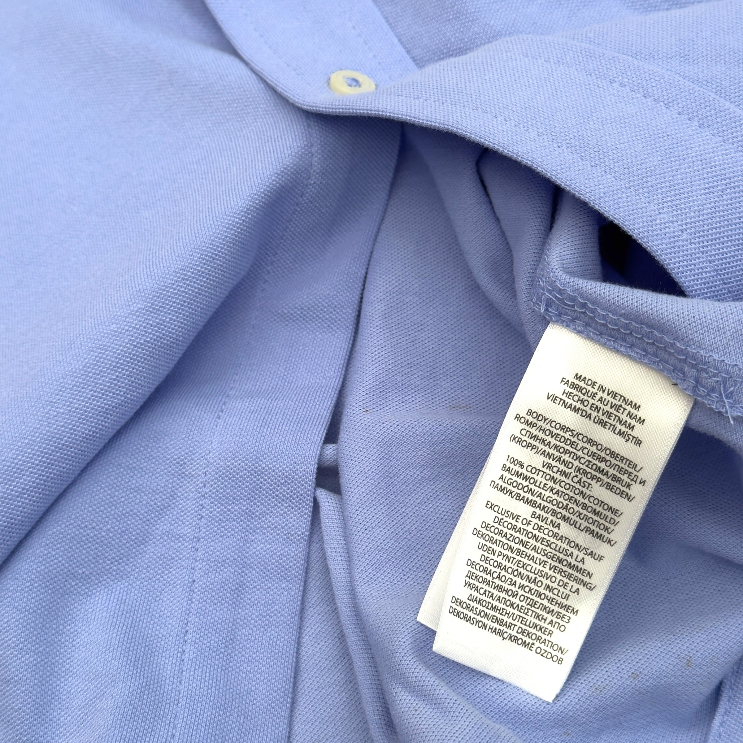 POLO RALPH LAUREN FEATHERWEIGHT MESH SHIRT BLUE XL