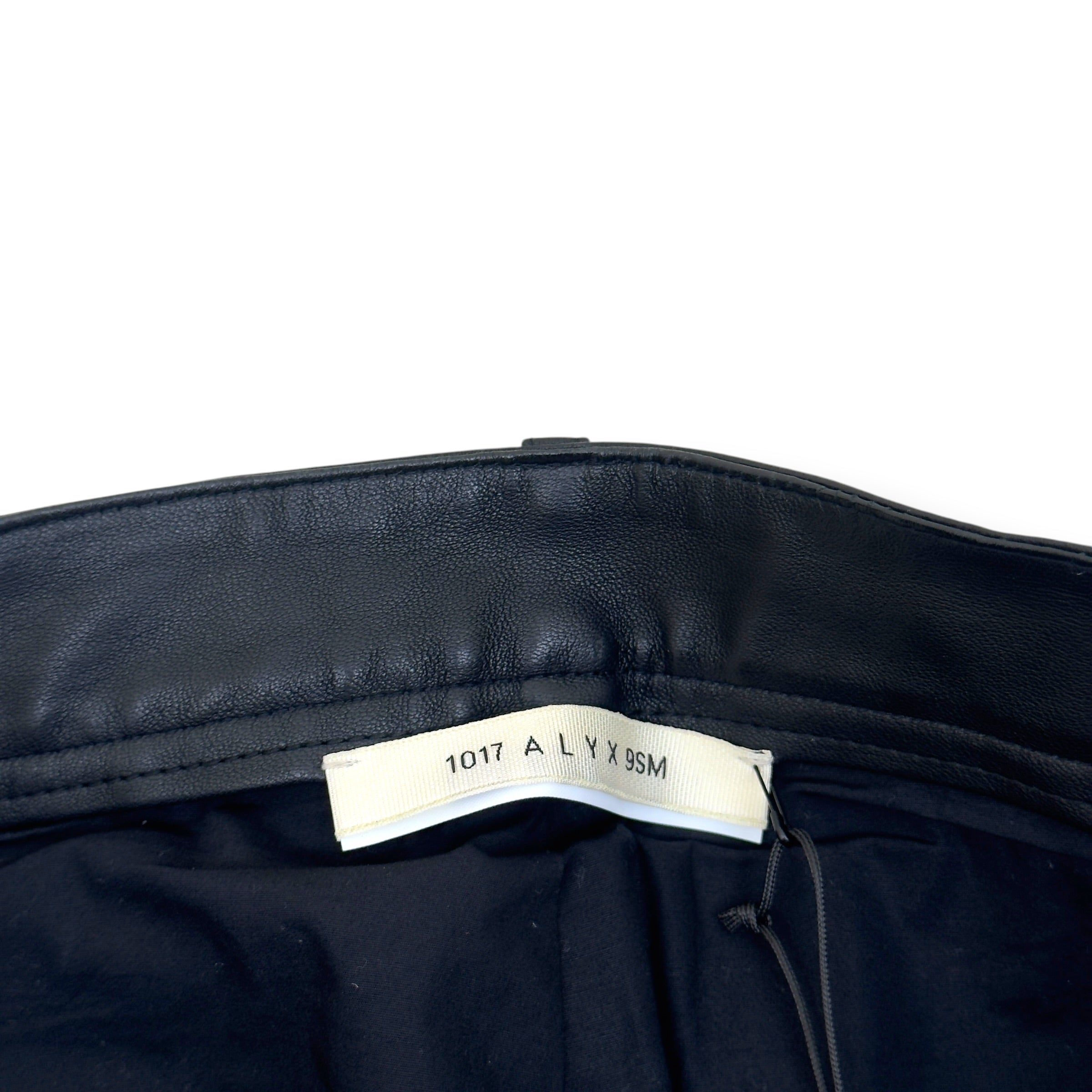 1017 ALYX 9SM LEATHER TROUSERS BLACK 50 / M