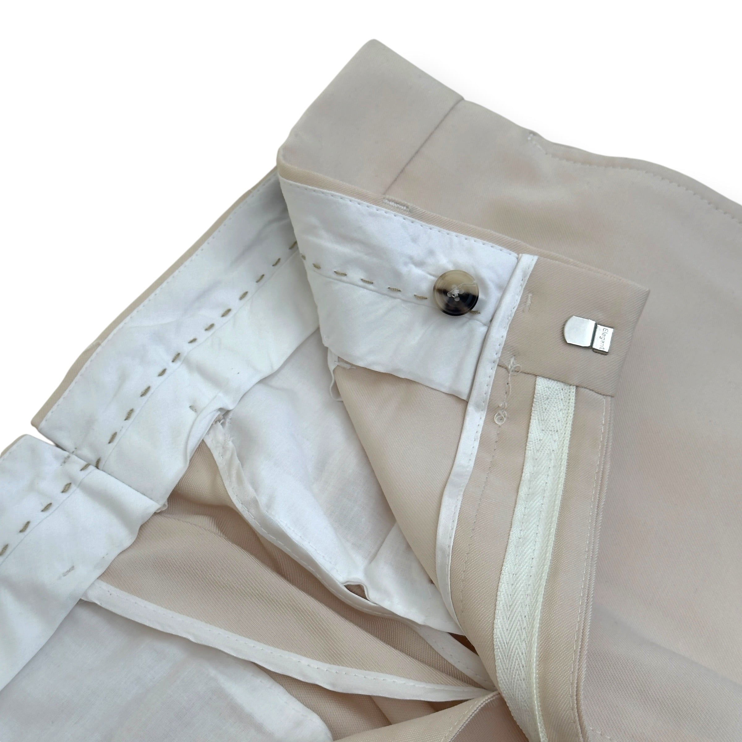 THOM SWEENEY TAILORED TROUSERS ECRU 50 / M