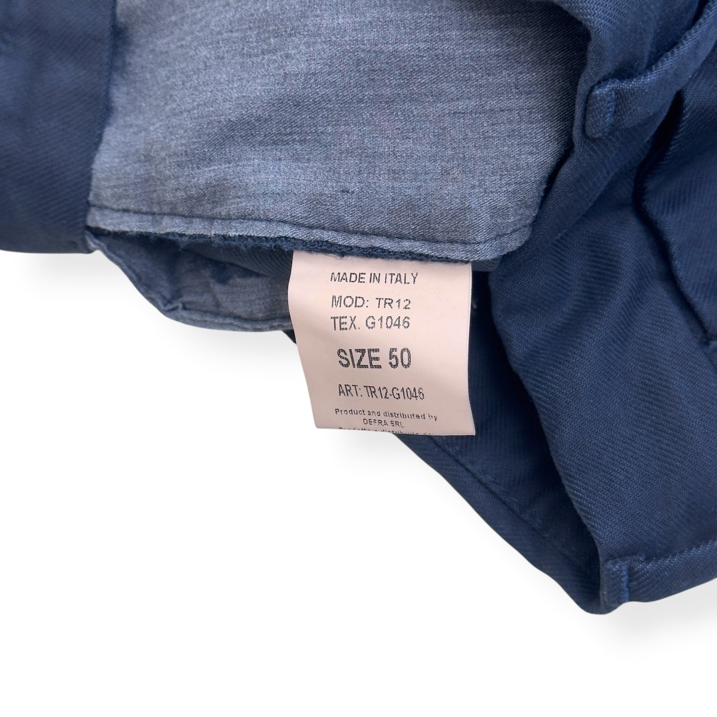 THOM SWEENEY TAILORED TROUSERS NAVY 50 / M