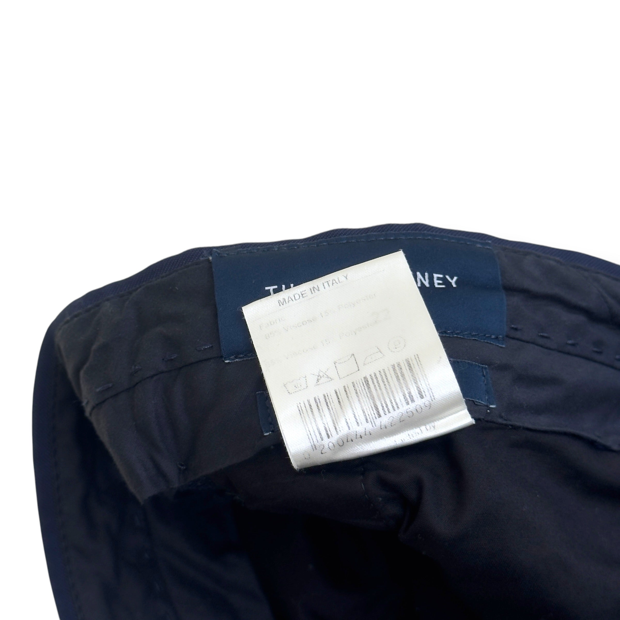 THOM SWEENEY TAILORED STRAIGHT LEG TROUSERS NAVY 50 / M