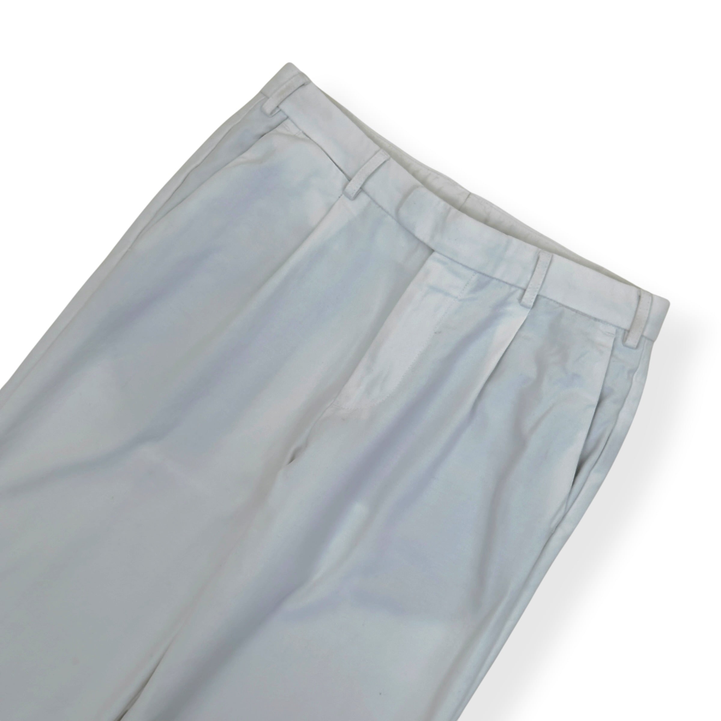 THOM SWEENEY TAILORED TROUSERS WHITE 50 / M
