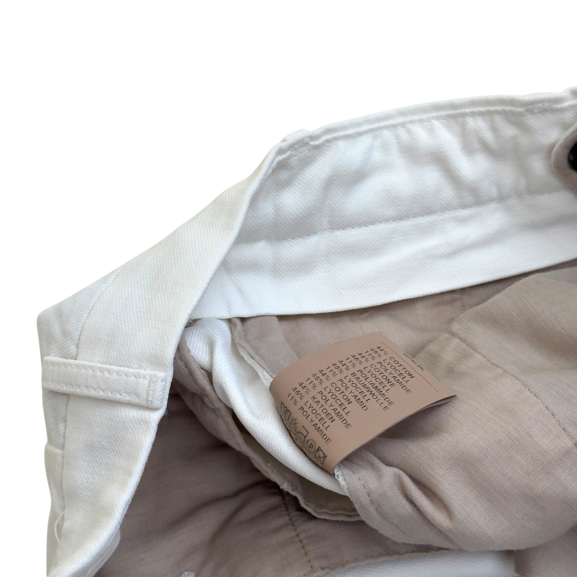 THOM SWEENEY TAILORED TROUSERS WHITE 50 / M