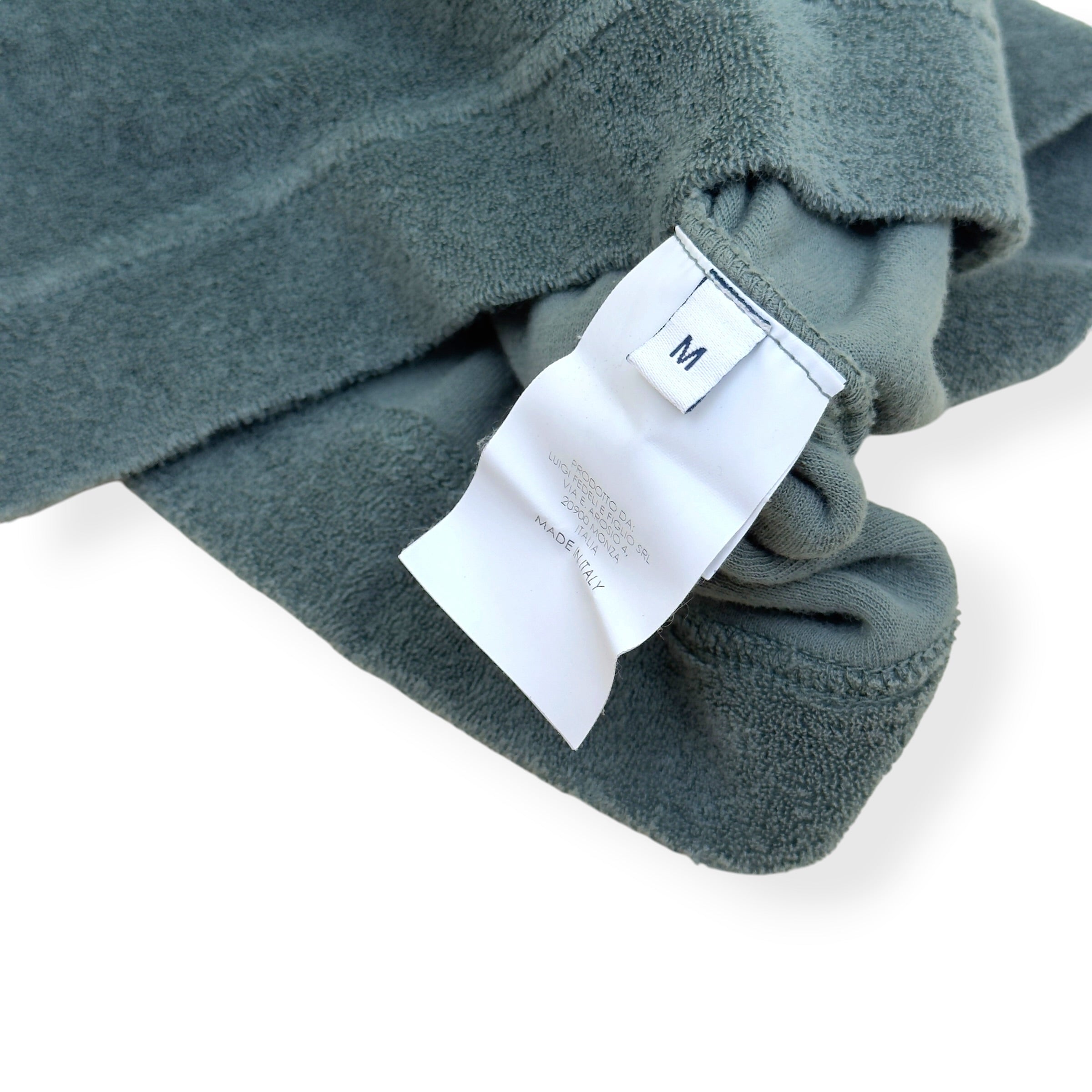 THOM SWEENEY TERRY COTTON POCKET T-SHIRT GREEN M