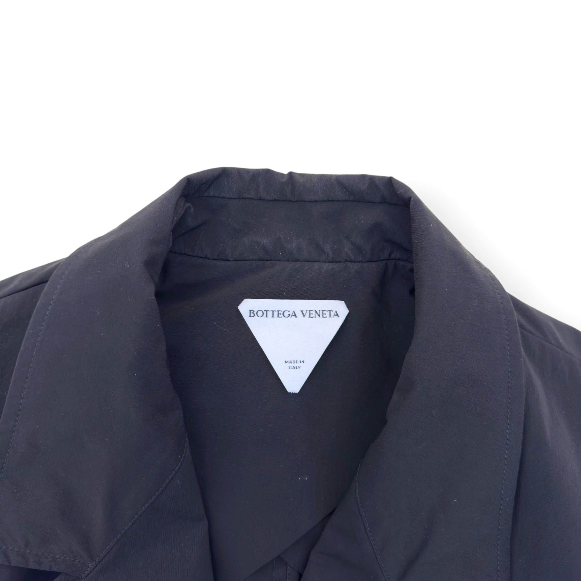 BOTTEGA VENETA LONGLINE SINGLE BREASTED COAT BLACK SIZE 54 / XXL