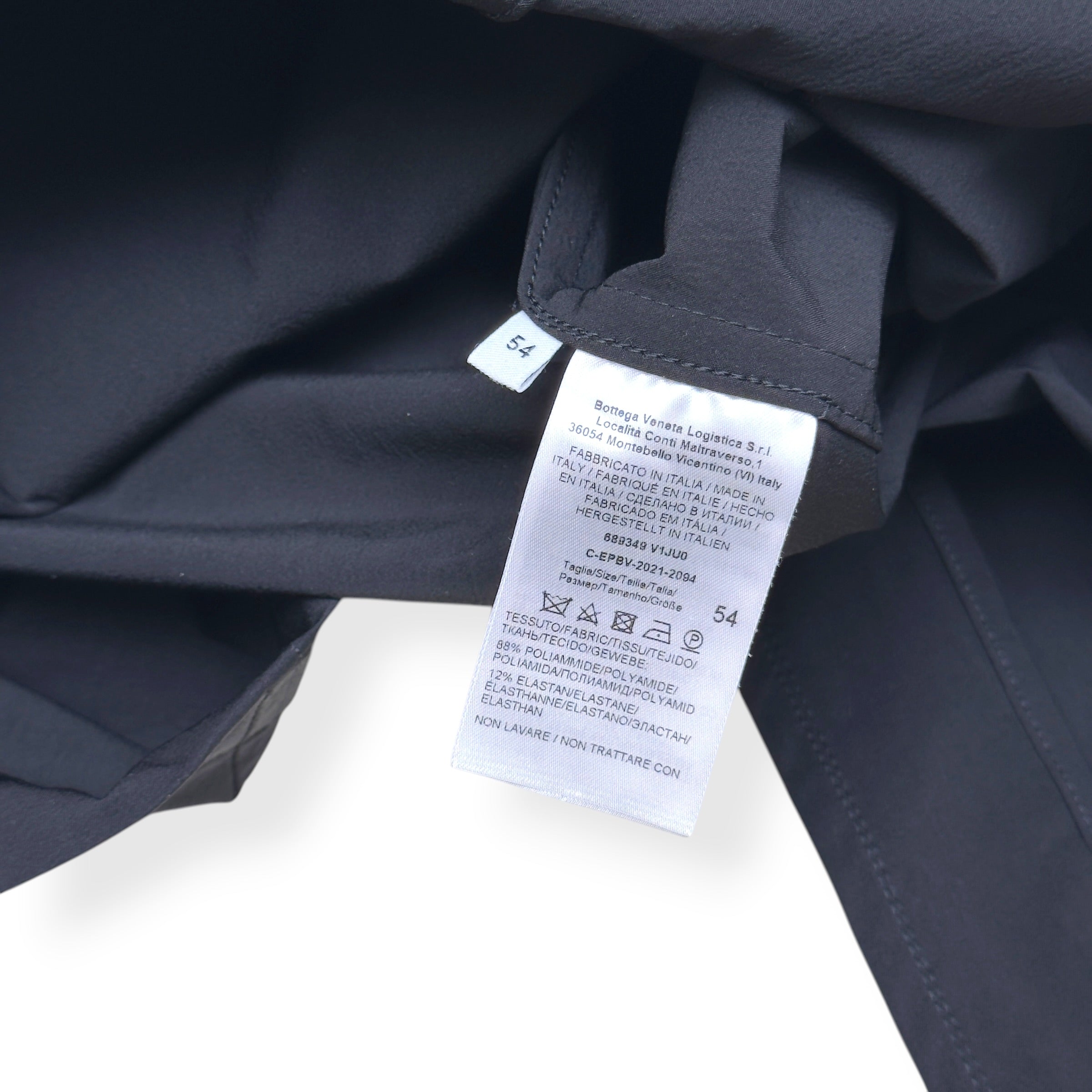 BOTTEGA VENETA LONGLINE SINGLE BREASTED COAT BLACK SIZE 54 / XXL
