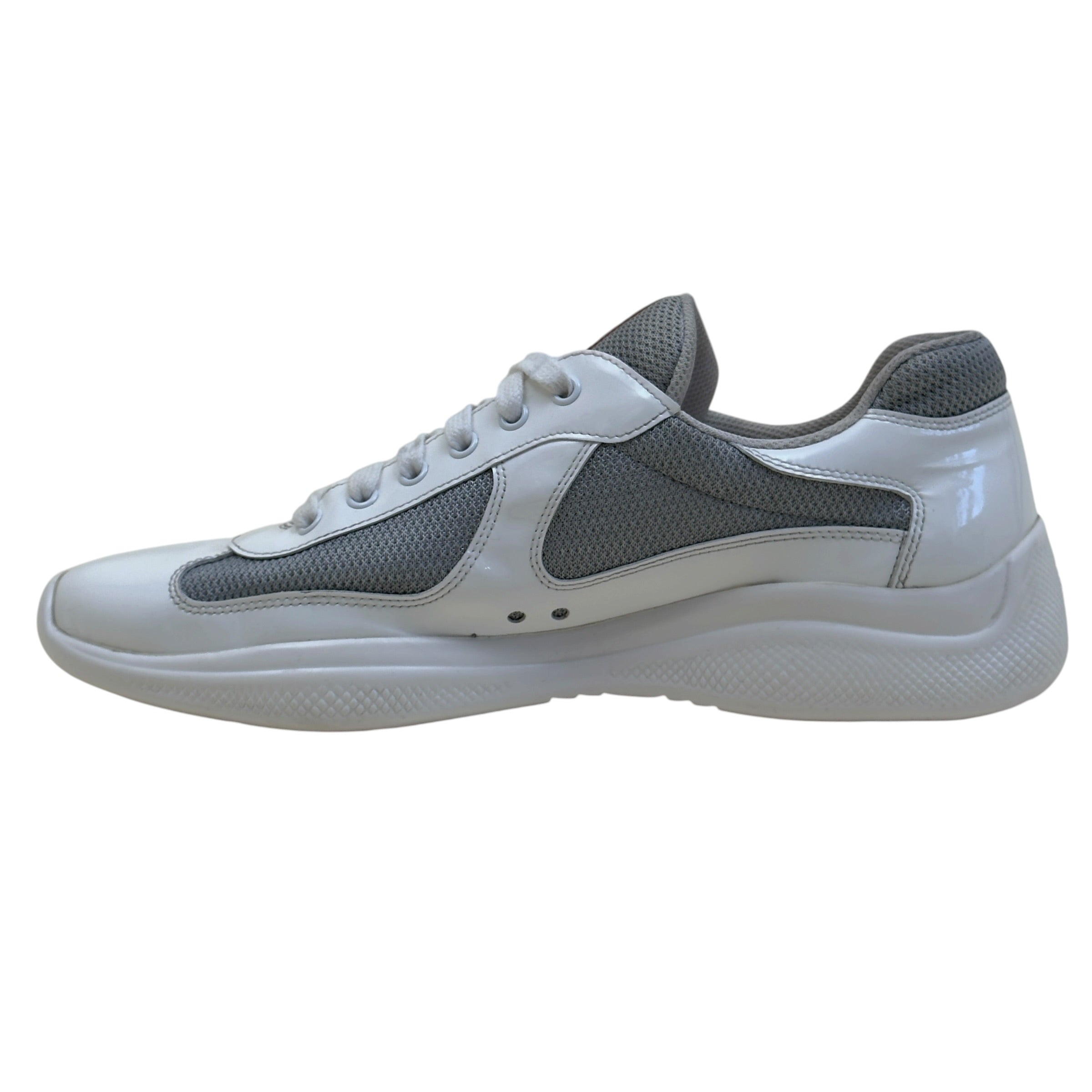 PRADA AMERICA'S CUP SNEAKERS WHITE / GREY UK9