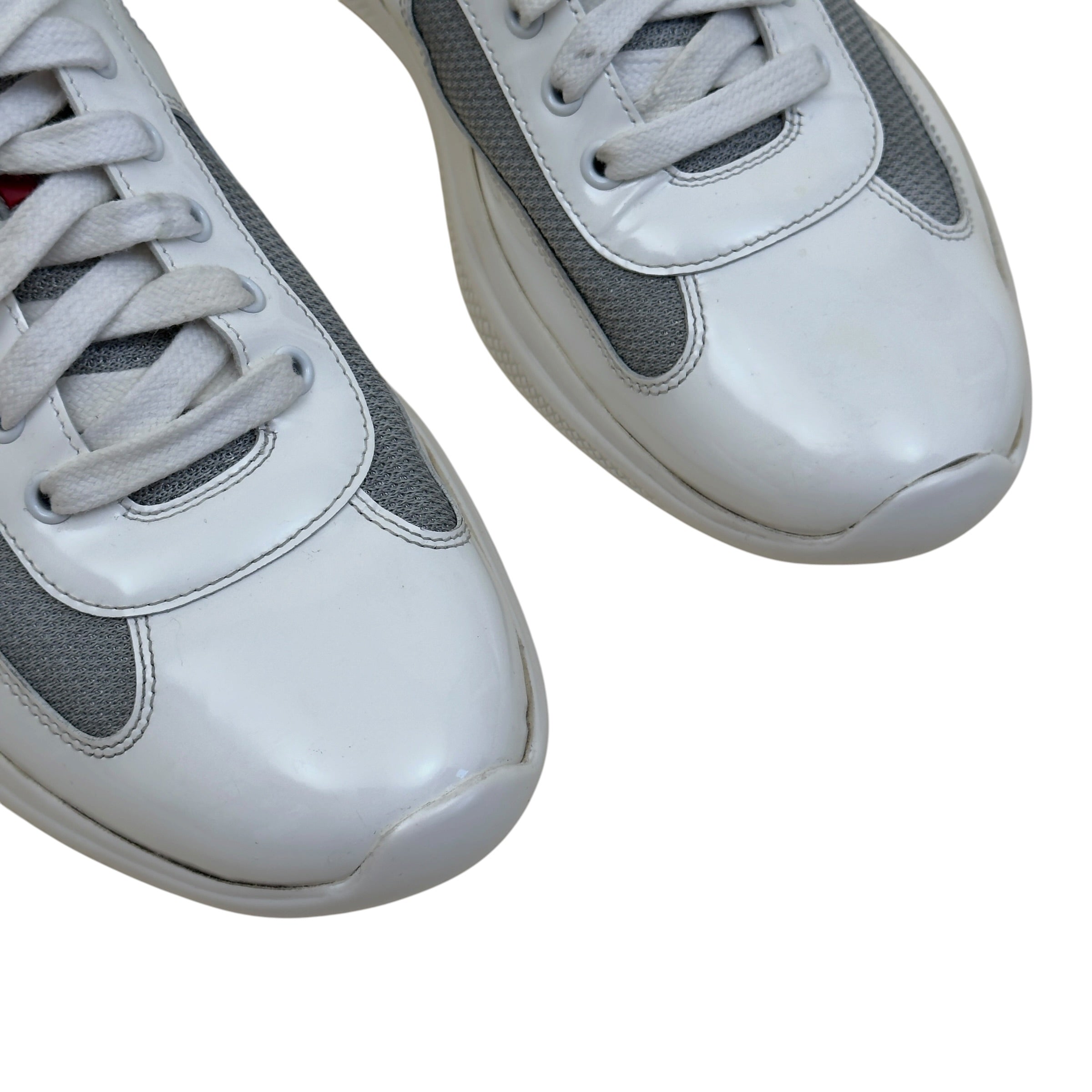 PRADA AMERICA'S CUP SNEAKERS WHITE / GREY UK9