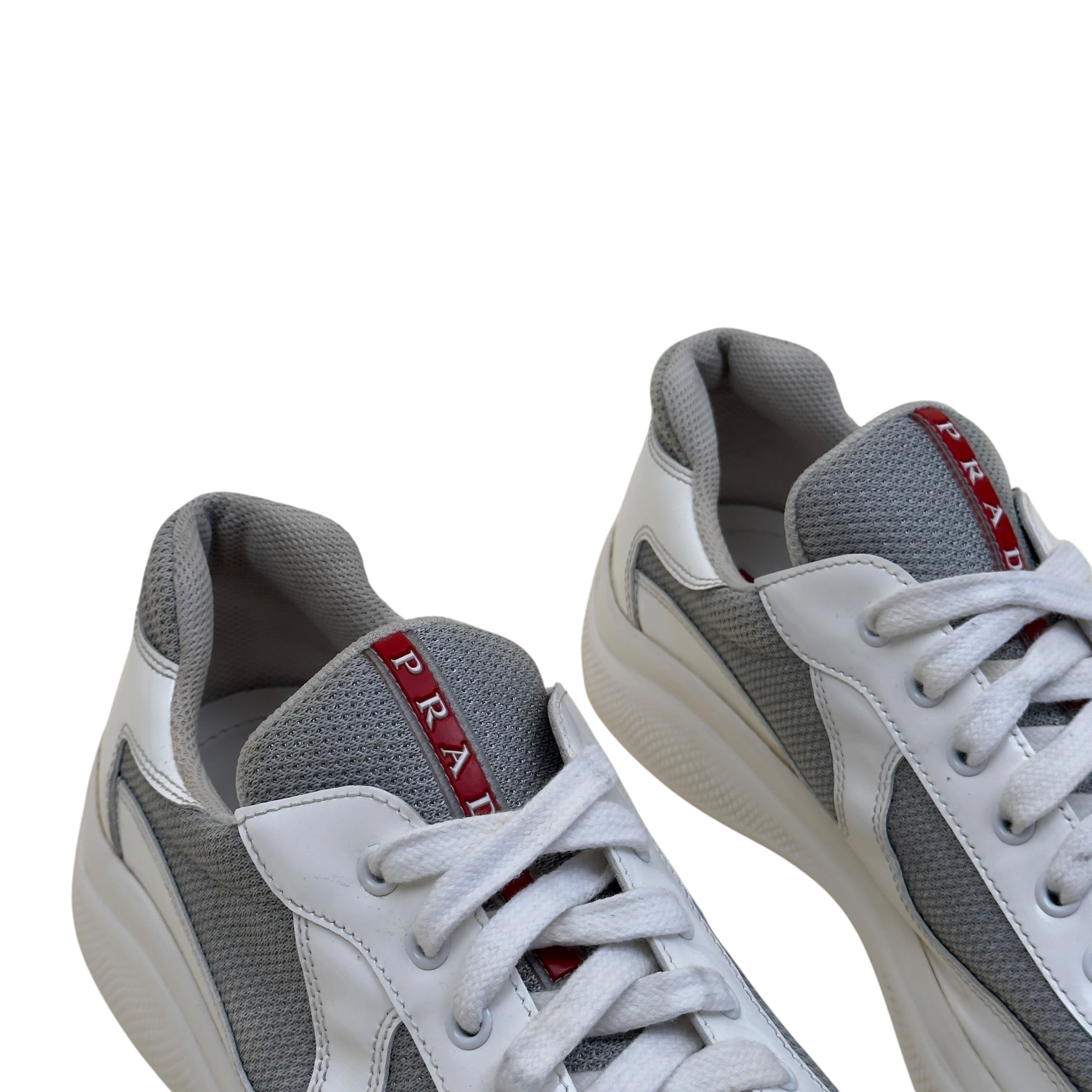 PRADA AMERICA'S CUP SNEAKERS WHITE / GREY UK9