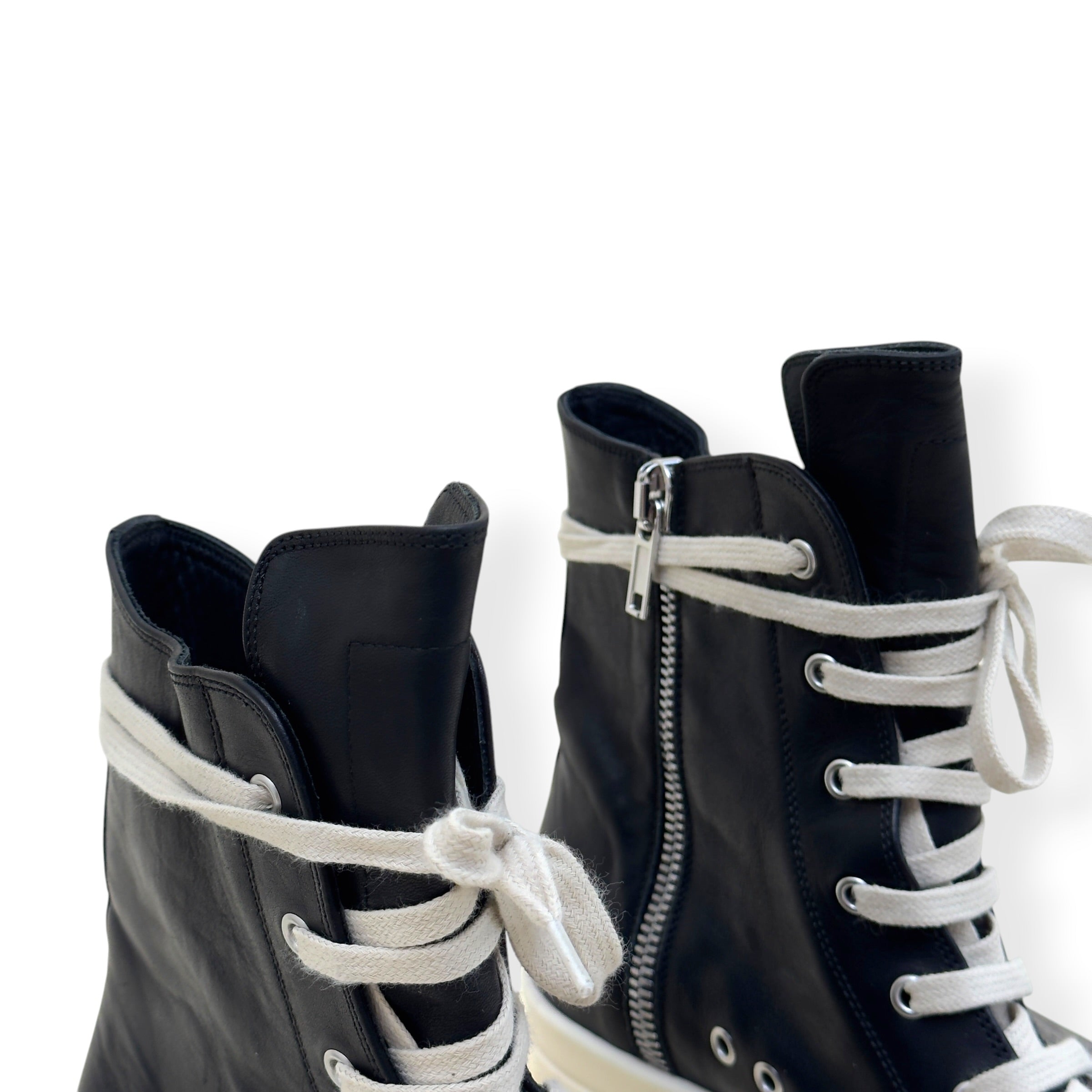 RICK OWENS RAMONES HIGH-TOP SNEAKER BLACK 45 / UK11