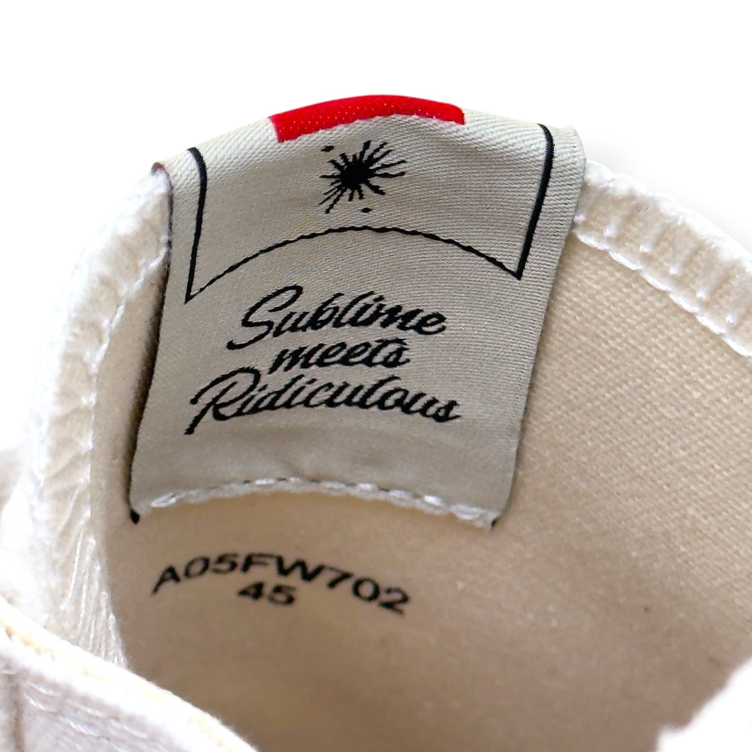 MAISON MIHARA YASUHIRO PETERSON LOW-TOP SNEAKER WHITE 45 / UK11