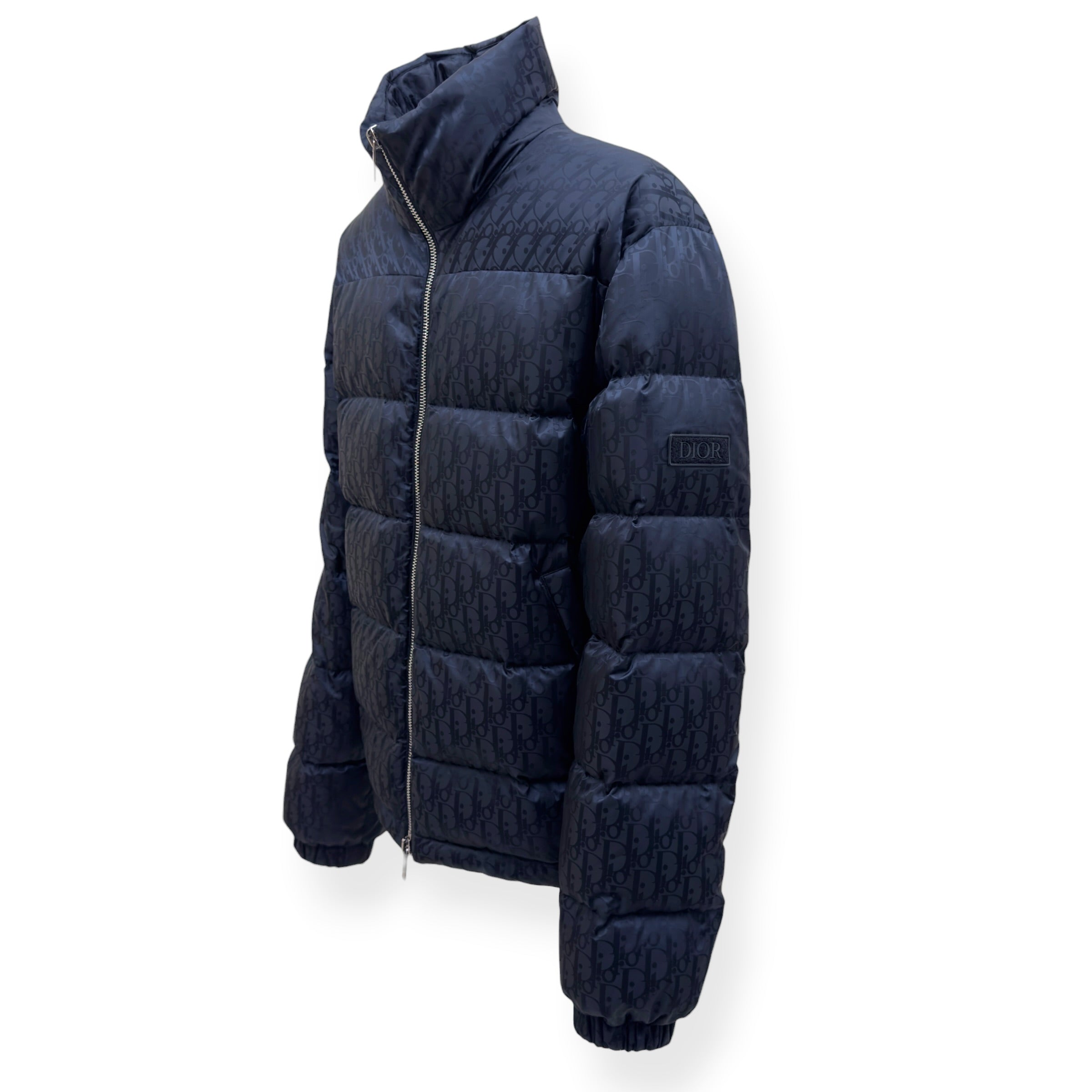 DIOR OBLIQUE DOWN PUFFER JACKET BLACK 50 / L