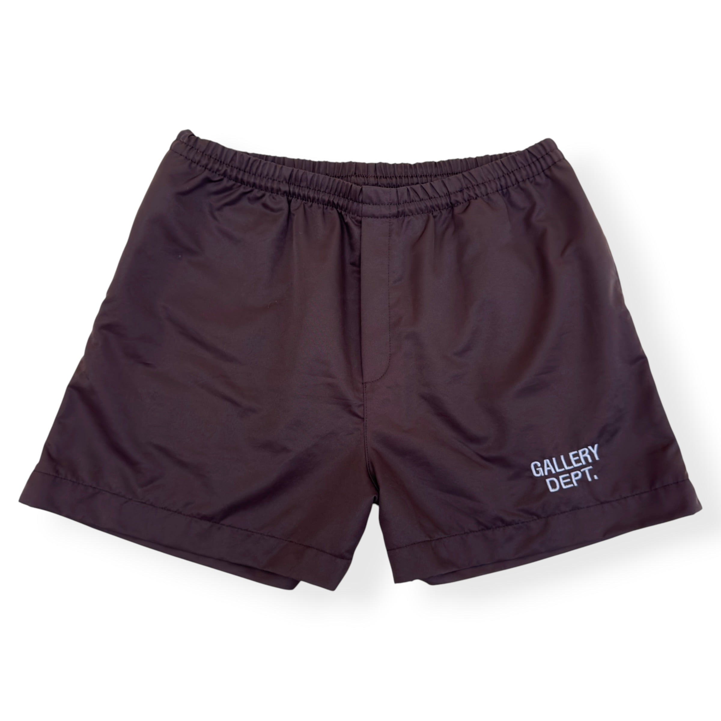 GALLERY DEPT ART ON DISPLAY NYLON SHORTS BROWN M