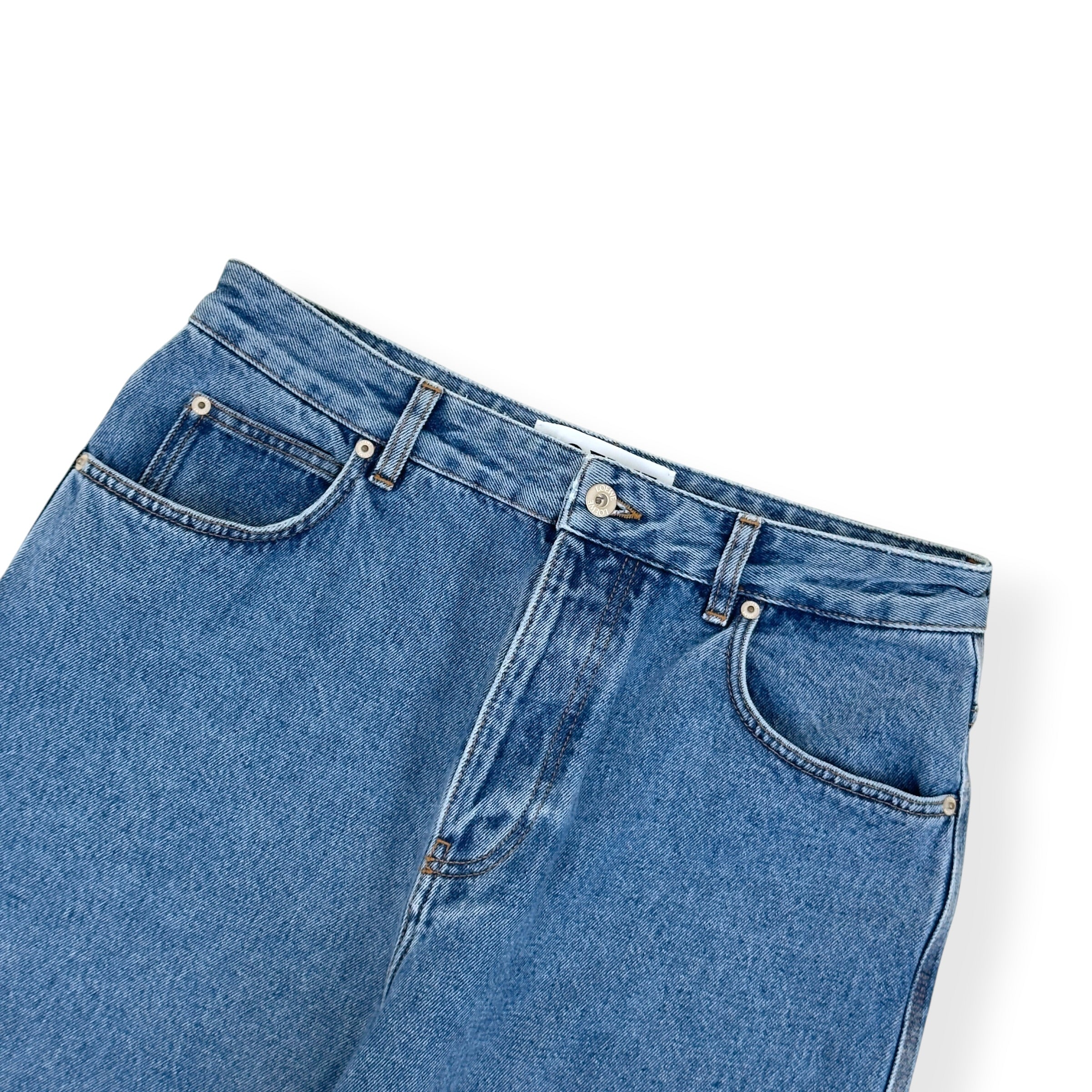 LOEWE ANAGRAM WIDE LEG JEANS BLUE 50 / L