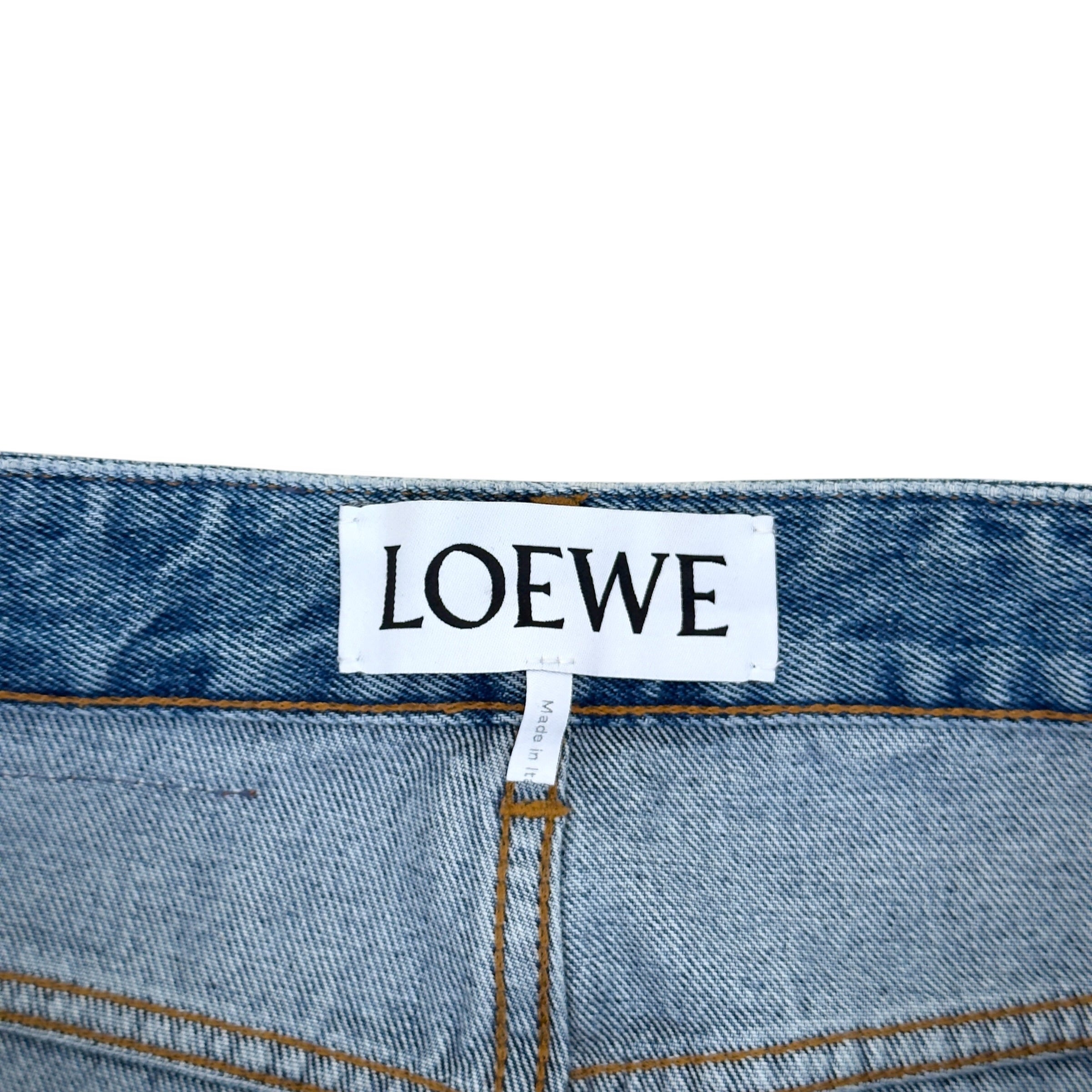 LOEWE ANAGRAM WIDE LEG JEANS BLUE 50 / L