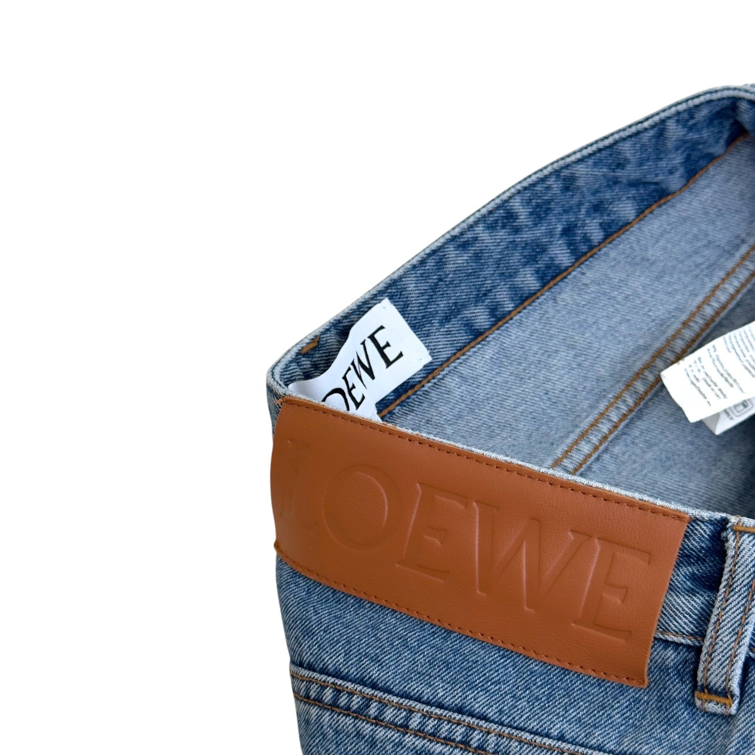 LOEWE ANAGRAM WIDE LEG JEANS BLUE 50 / L
